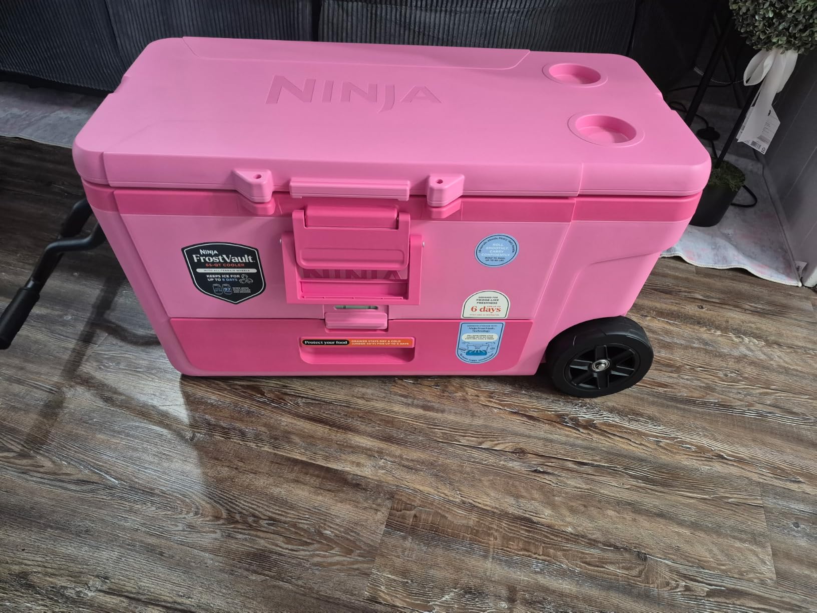 Ninja FrostVault 45QT Cooler with Wheels | Insulated with Temp Dry Storage Drawer customer photo 2