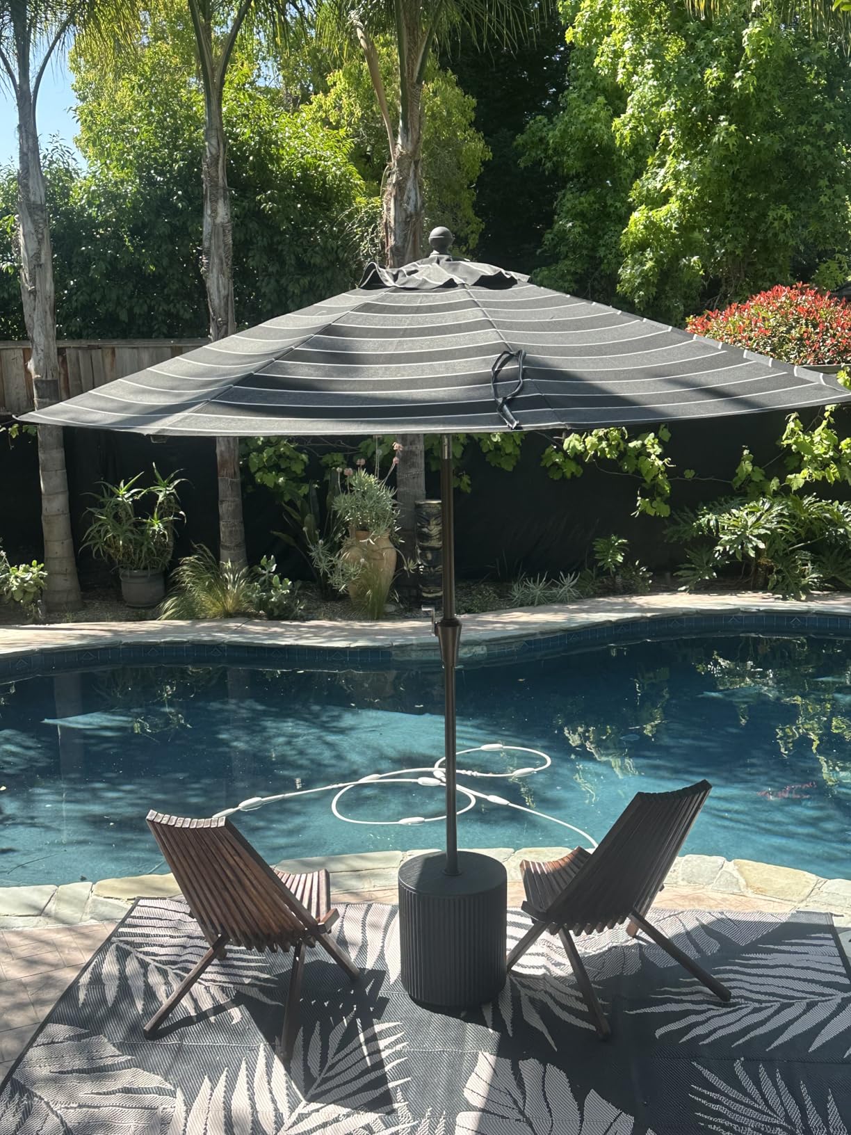 ABCCANOPY OLEFIN 5-Year No Fading 9FT Outdoor Patio Umbrella (Beige) | Fade & UV Resistant Fabric, 8 Fiberglass Ribs, Wind Vent, Crank Lift & Tilt customer photo 1