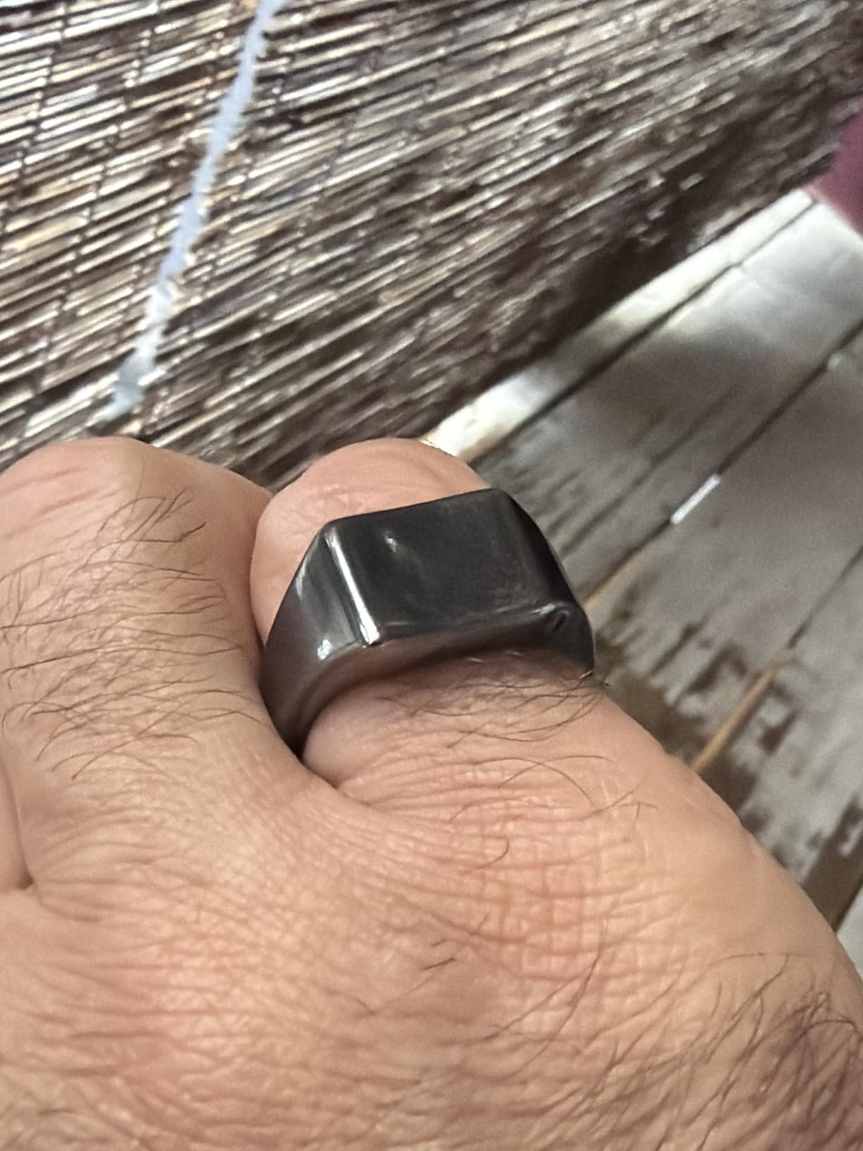 Men's Tungsten Signet Rings Thumb Pinky Biker Band Ring For Men High Polished Plain Wedding Statement Ring Comfort Fit customer photo 1