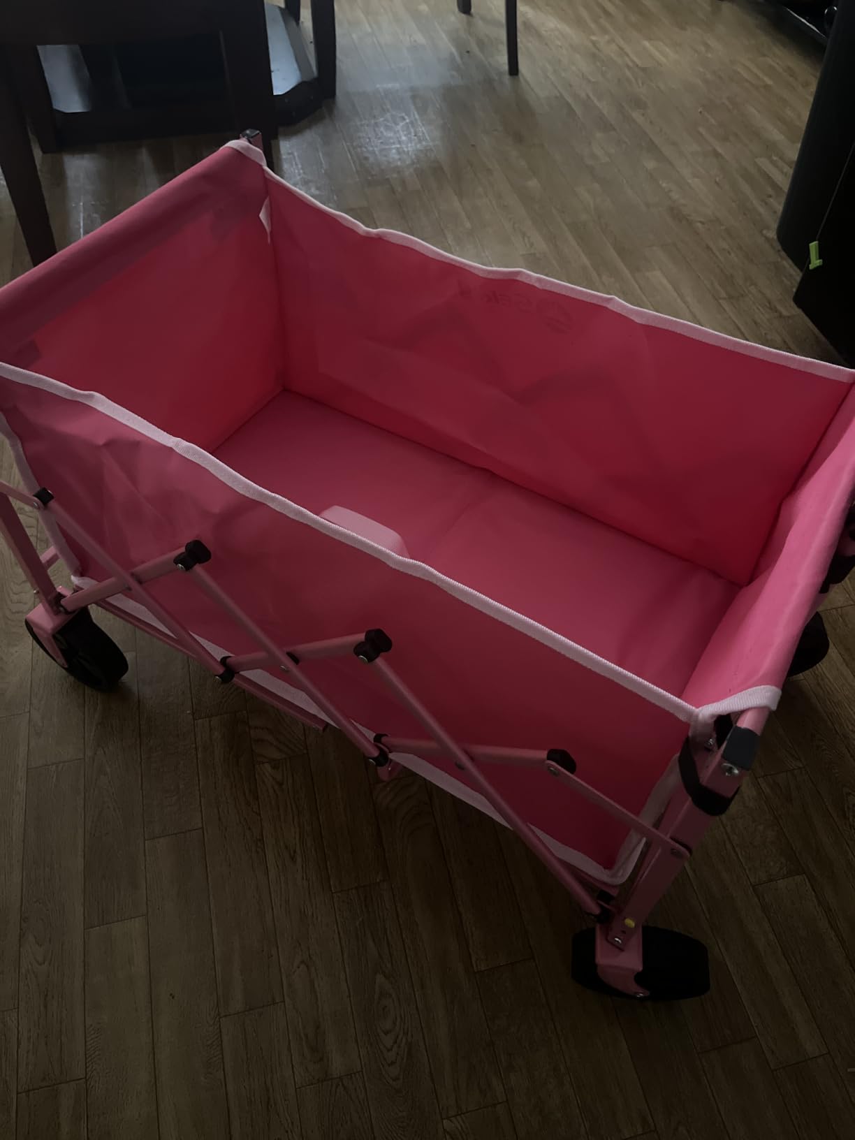 Sekey Wagon Cart with Wheels with 220LBS Capacity,Heavy Duty Wagon Carts Foldable,Lightweight Utility Portable Cart for Grocery, Shopping, Garden, Camping. Black customer photo 2