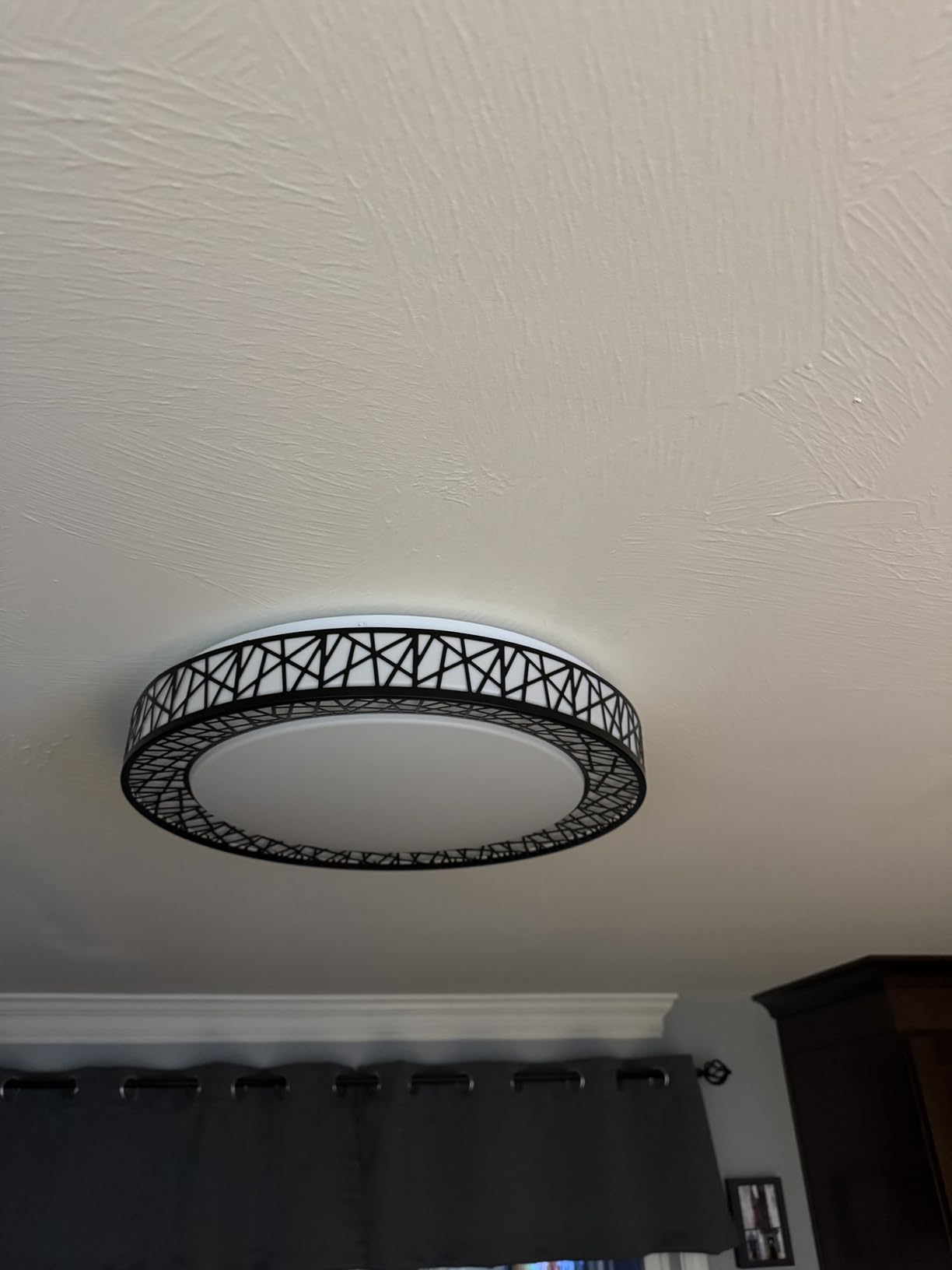 Lightania 14 Inch Flush Mount Ceiling Light, Modern Brushed Nickel LED Ceiling Light Fixture, 24W 2400LM 2700-6500K Adjustable, Dimmable Ceiling Lights for Bedroom, Kitchen, Hallway, Bathroom, ETL customer photo 2