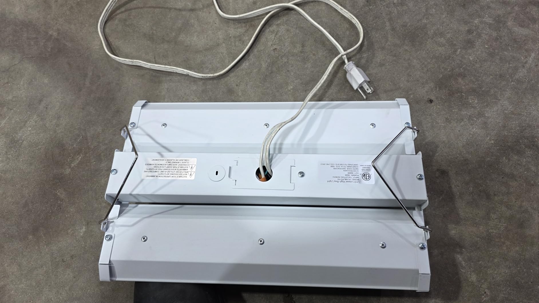 150W LED Linear High Bay Shop Light 2-Pack, 20250LM 0-10V Dimmable 5000K Daylight 120-277V, High Bay LED Shop Lights for Garage Warehouse Workshop, ETL Listed customer photo 2