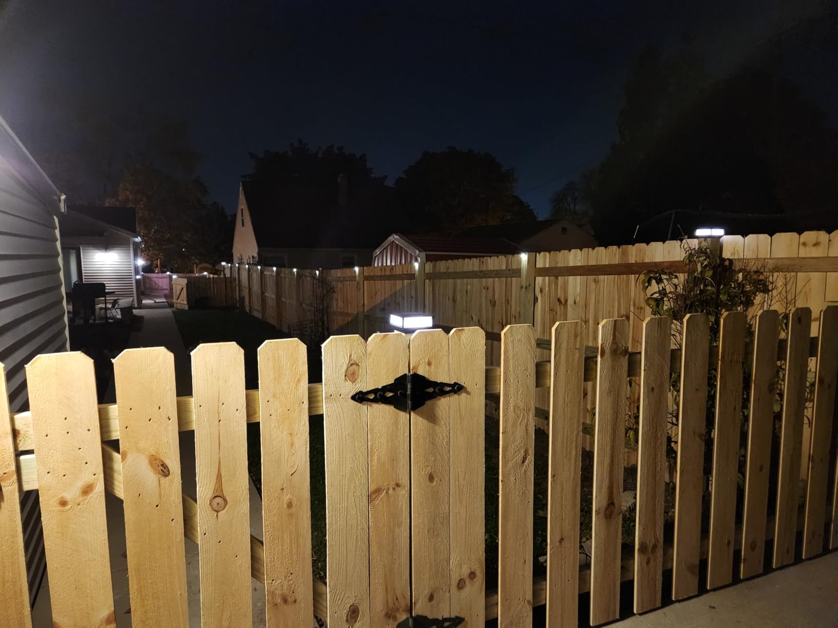 4x4 Solar Post Cap Lights 12 Packs, 3 Lighting Modes Fence Caps Light Fits 4×4/3.5×3.5 Wood/Vinyl Posts, Waterproof Post Top Lighting for Outdoor Deck Mailbox Porch Railing customer photo 1