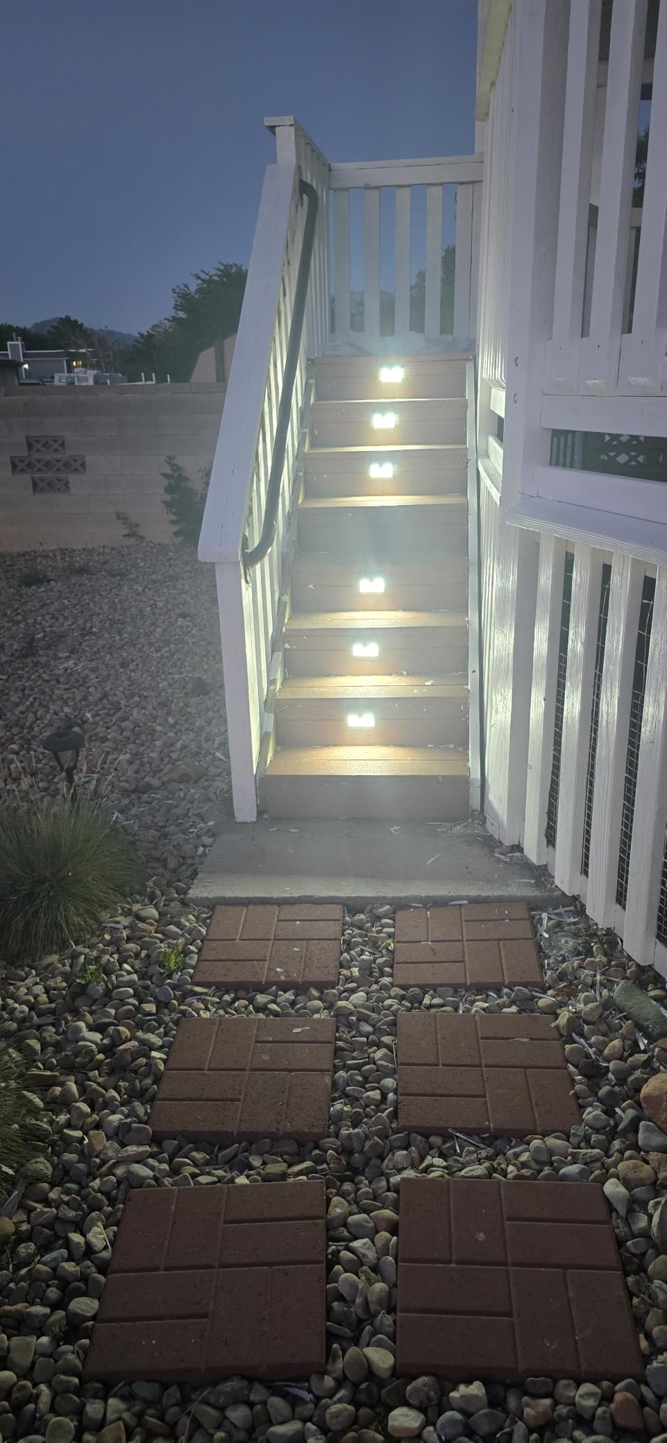 [6 Packs] Solar Motion Sensor Outdoor Lights, Super Bright Solar Lights Outdoor Waterproof, 3 Lighting Modes Security Wall Light customer photo 2