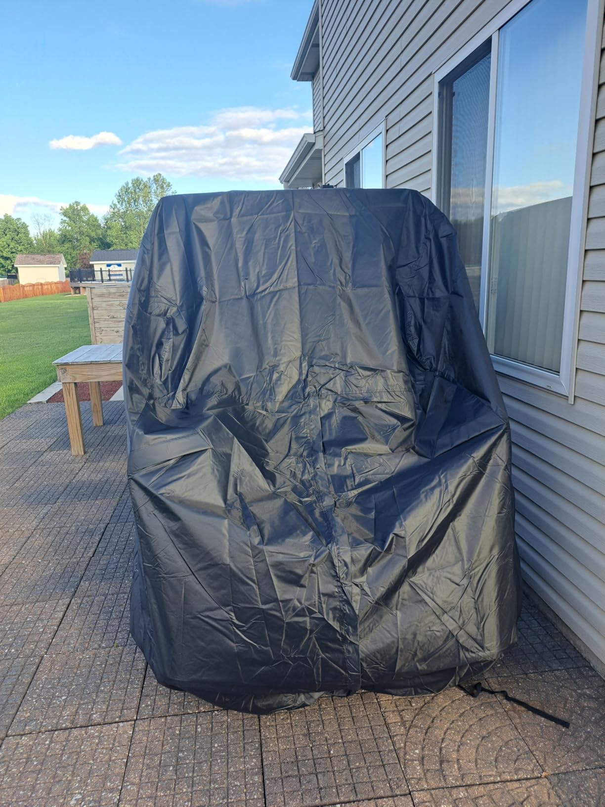 Golf Cart Cover 4 Passenger Heavy Duty, 420D Waterproof Golf Cart Accessories Extended Roof Compatible with EZ GO Club Car Yamaha Golf Carts, Outdoor Dustproof 4 Seat Club Car Cover customer photo 2