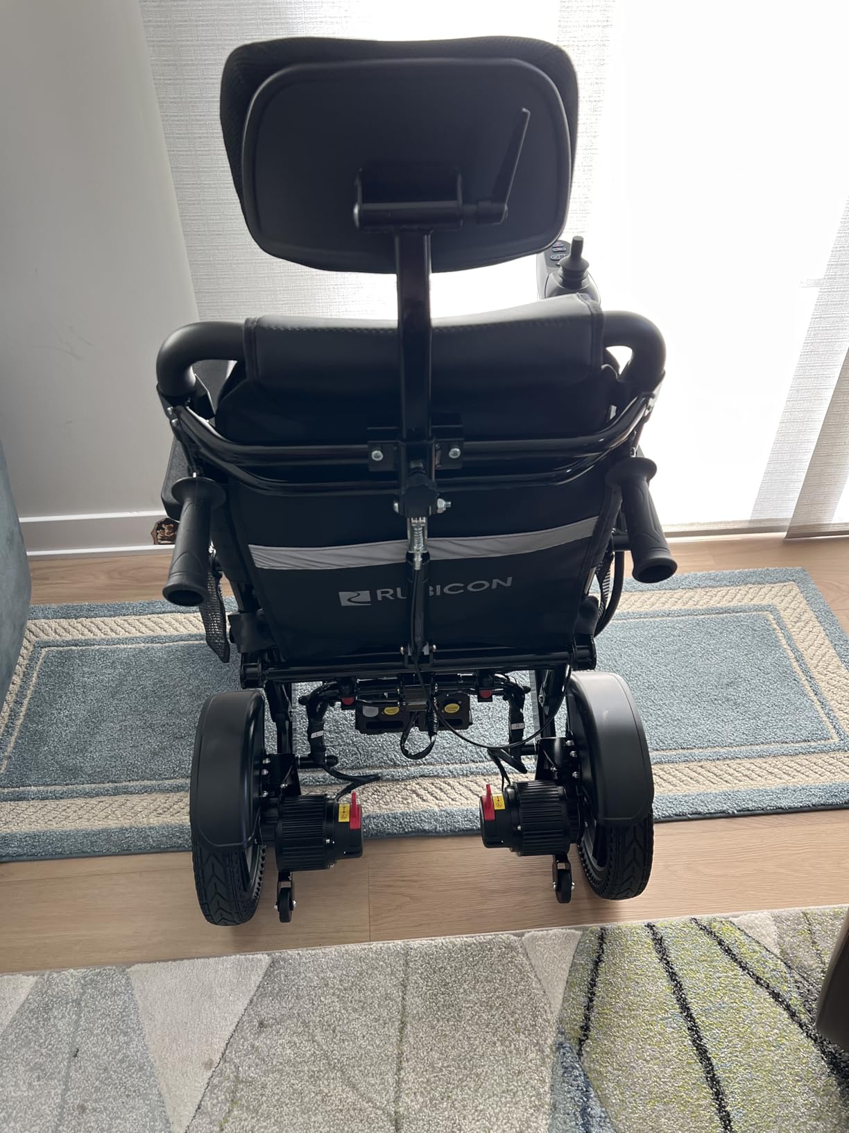 Rubicon DX11 - Reclining Foldable Electric Wheelchairs for Adults - Longest Range 25 Miles of Freedom: Airline Approved Deluxe Electric Wheelchair with Dual 12AH Lithium Batteries, 600W Motor customer photo 2