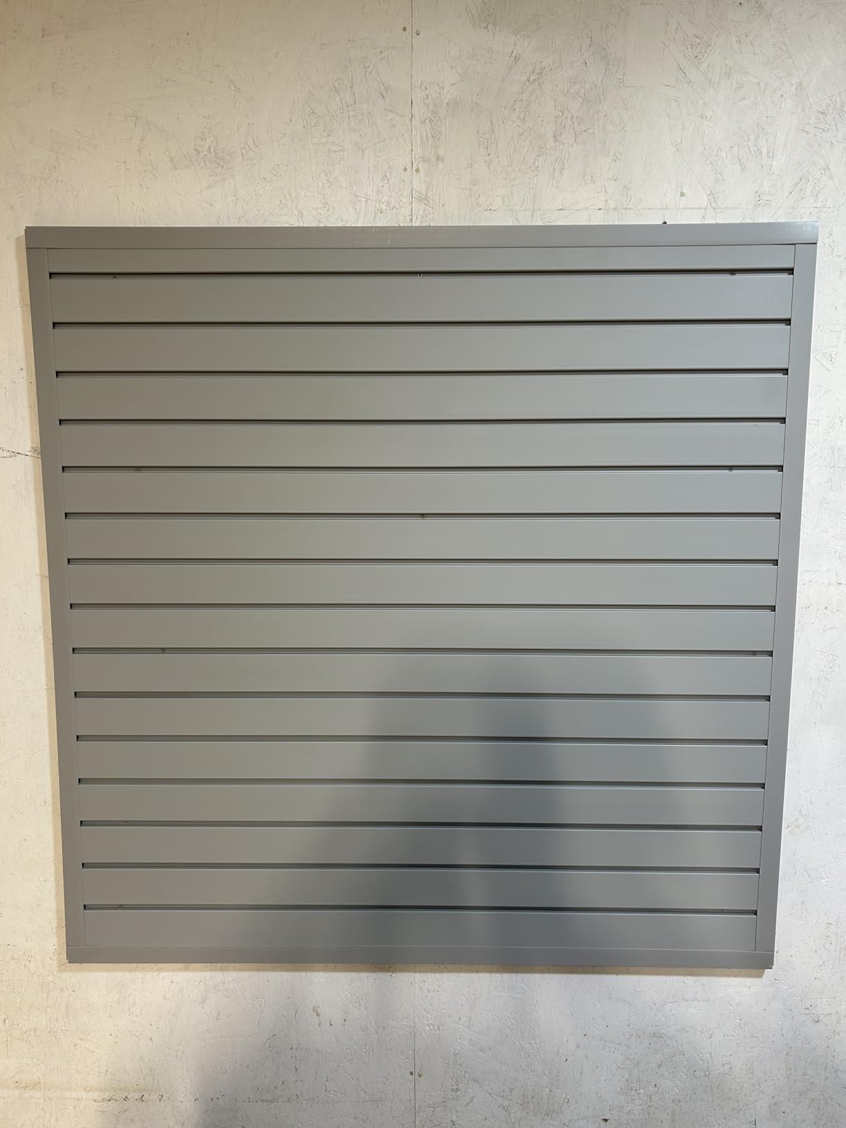 VEVOR Slat Wall Paneling, 4 x 4 ft, PVC Garage Slatwall with Modular Design, White Slat Wall Easy-to-Install Adjustable Slatwall Panel with Coupling Structure & DIY Cutting, Fits for Storage & Display customer photo 1