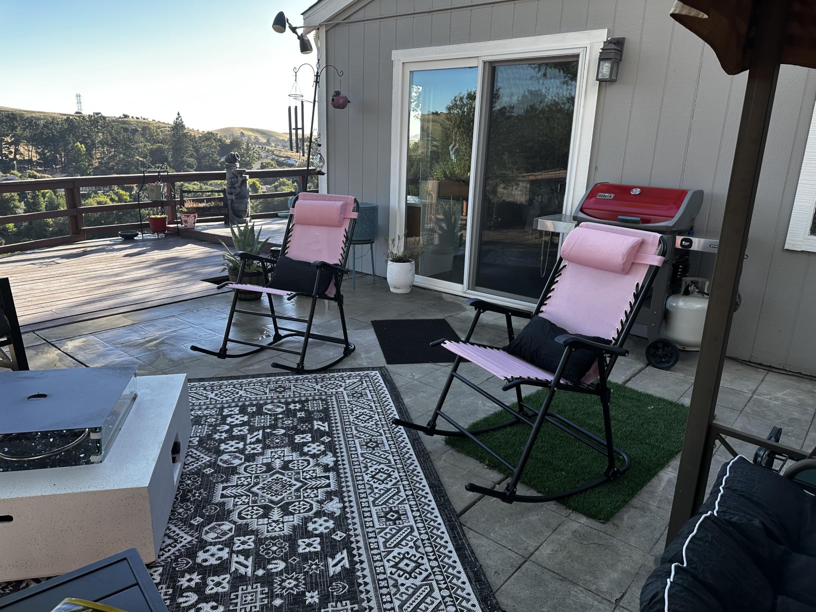 Best Choice Products Outdoor Zero Gravity Rocking Chair, Folding Reclining Patio Lounge Chair with Adjustable Pillow for Lawn, Beach, Camping - Sage Green customer photo 1