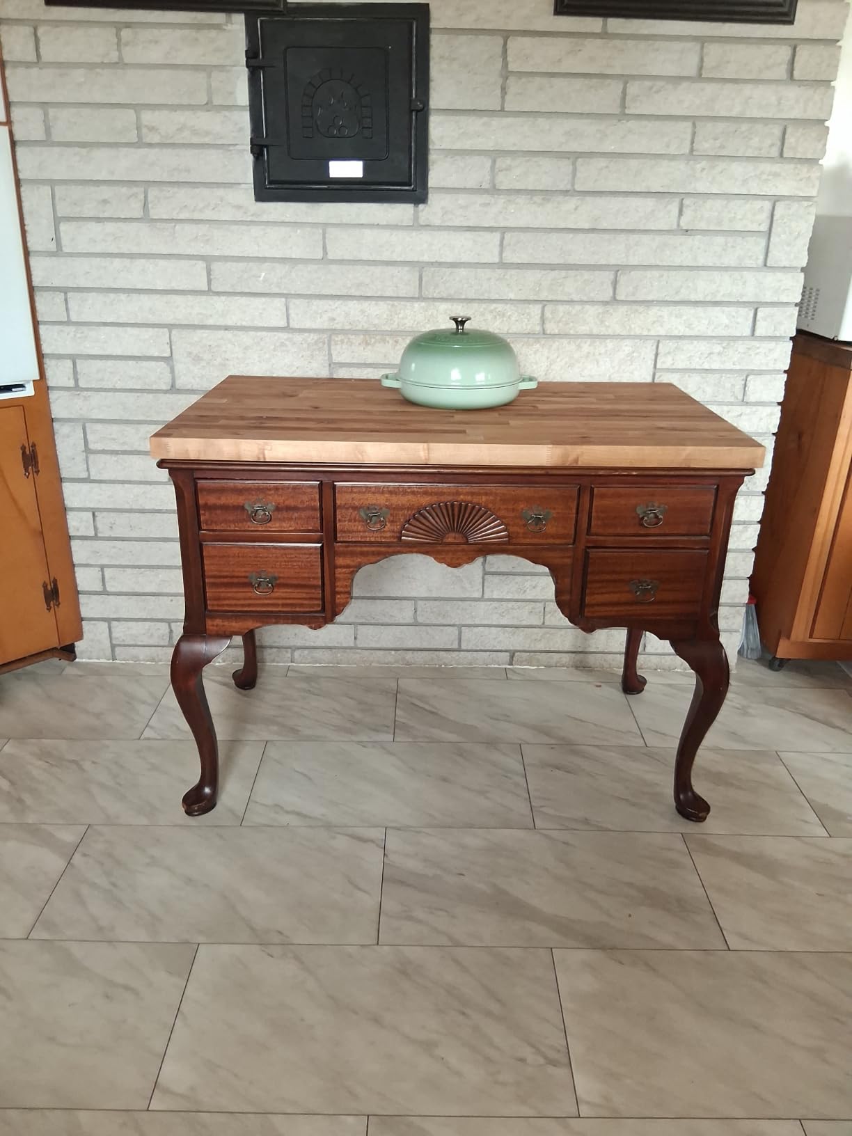 Butcher Block Countertop, Solid Wood Table Top - 3ft Unfinished Birch Work Bench Top Cut to Size for DIY Desktop/Washer Counter/Office Desk/Kitchen Island/Living and Dining Room Tables 36x25x1.5 in customer photo 1