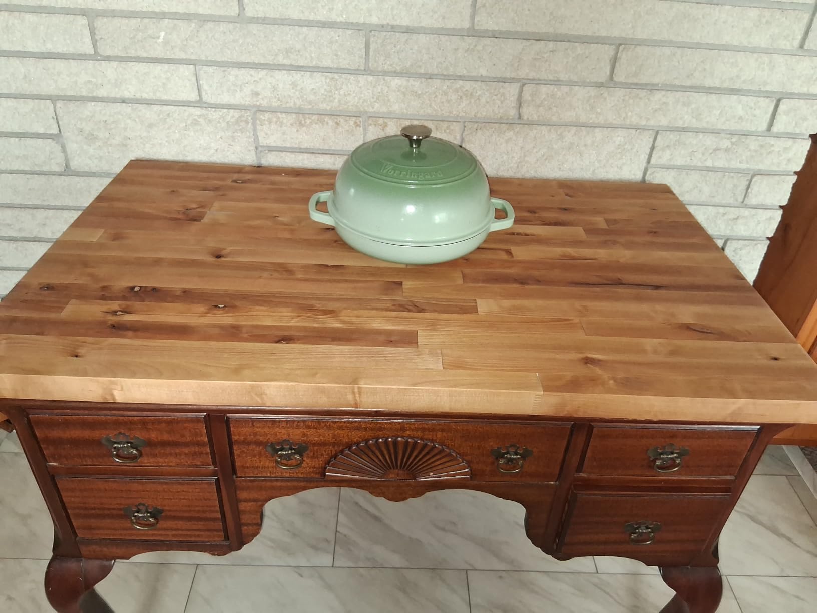 Butcher Block Countertop, Solid Wood Table Top - 3ft Unfinished Birch Work Bench Top Cut to Size for DIY Desktop/Washer Counter/Office Desk/Kitchen Island/Living and Dining Room Tables 36x25x1.5 in customer photo 2