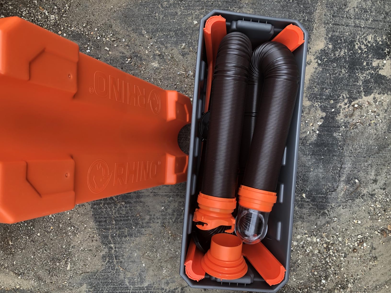 Camco Rhino Ultimate 20' RV Sewer Hose Kit - All-in-One Sewer Hose Solution - 11-Piece Combo Kit Includes Storage Box for Nesting Support & Camper Organization (43075) customer photo 2