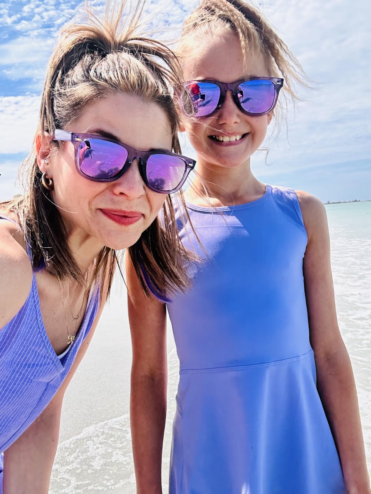 SIPHEW Polarized Sunglasses for Women & Men - UV400 Mirrored Beach Eyewear, Designer Unisex Fashion Sunglasses w/Medium Fit customer photo 2
