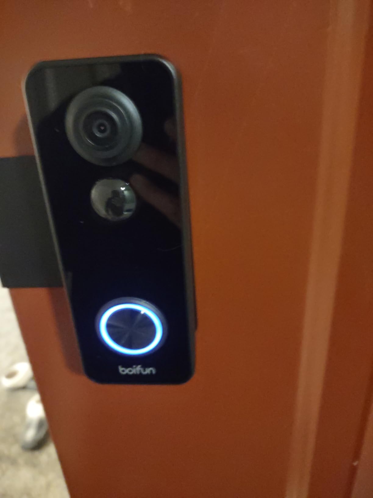 BOIFUN Video Doorbell Camera Wireless, 180° Wide View, 2K HD, No Subscription, AI Human Detection, Head-to-Toe, HDR Night Vision, Two-Way Audio, Battery Powered with Chime, 2.4 GHz Wi-Fi Only customer photo 2
