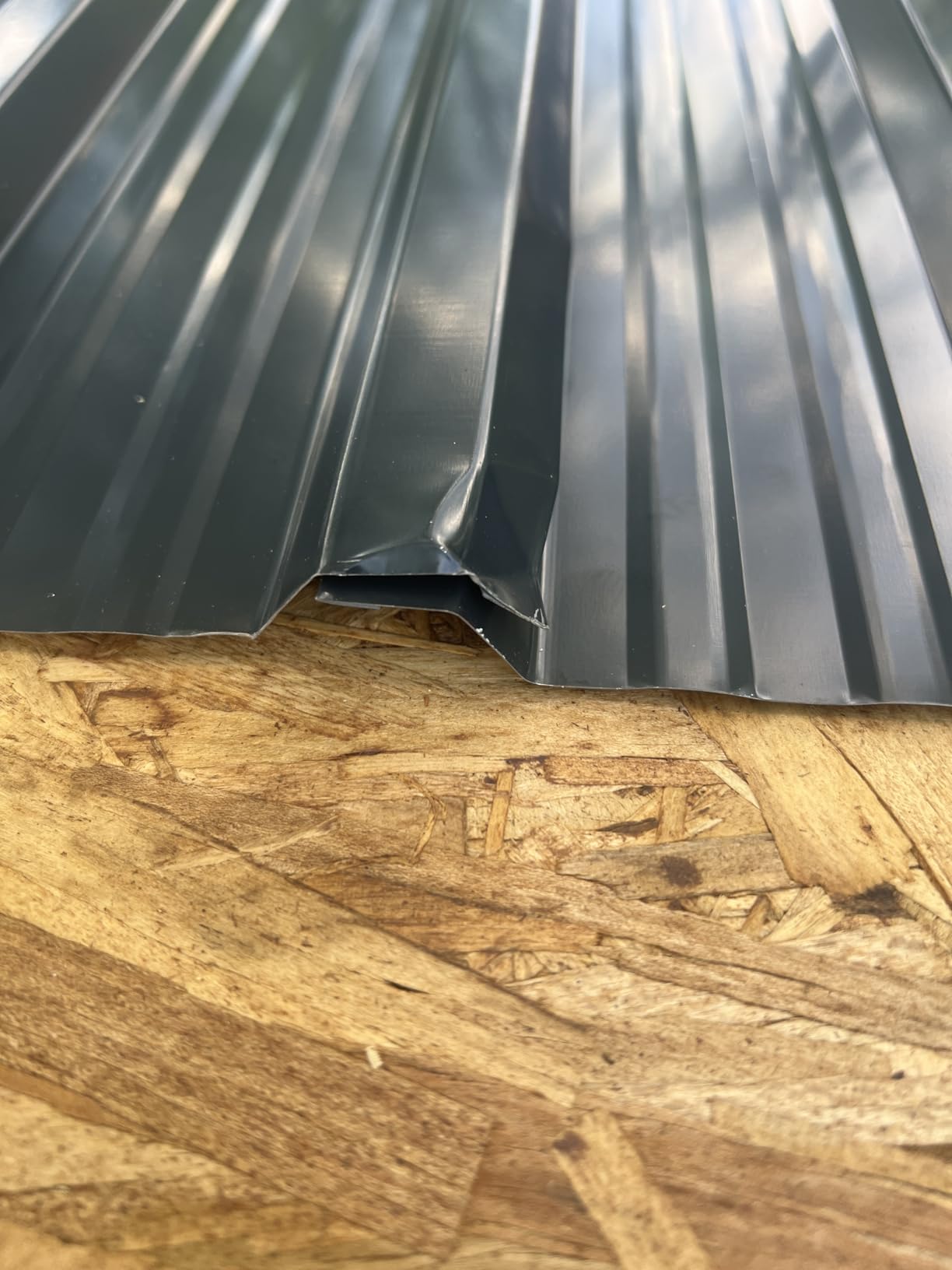 Metal Roofing Panels - 20 Pcs Waterproof Heavy Duty Metal Roof Panels Galvanized Steel Corrugated Tin Roof Panel for Carports Tool Sheds Patio Porch Pergola, Easy to Install Grey, 42.52x17.7in customer photo 2