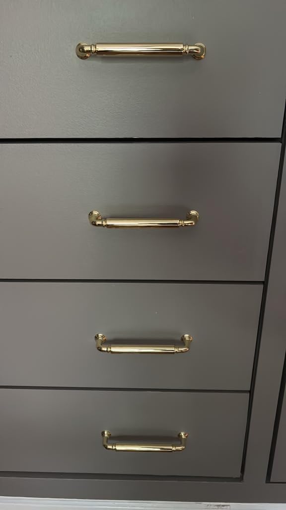 10-Pack Polished Chrome Heavy-Duty Solid Cabinet Pulls, 5 Inch (128mm) Hole Center, Drawer Pulls, Cabinet Hardware, Suitable for Kitchen Cabinets, Bathrooms and Dressers customer photo 2