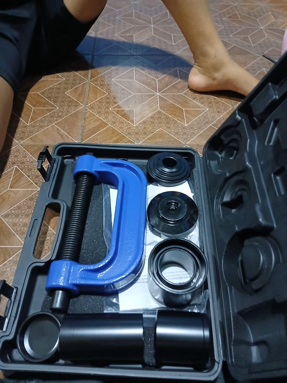 CARVALAX 10-Piece Ball Joint Press Kit | Ball Joint Removal Tool Kit w/Universal Adapters and Sockets for Most 2WD/4WD Cars, Trucks and SUVs customer photo 1
