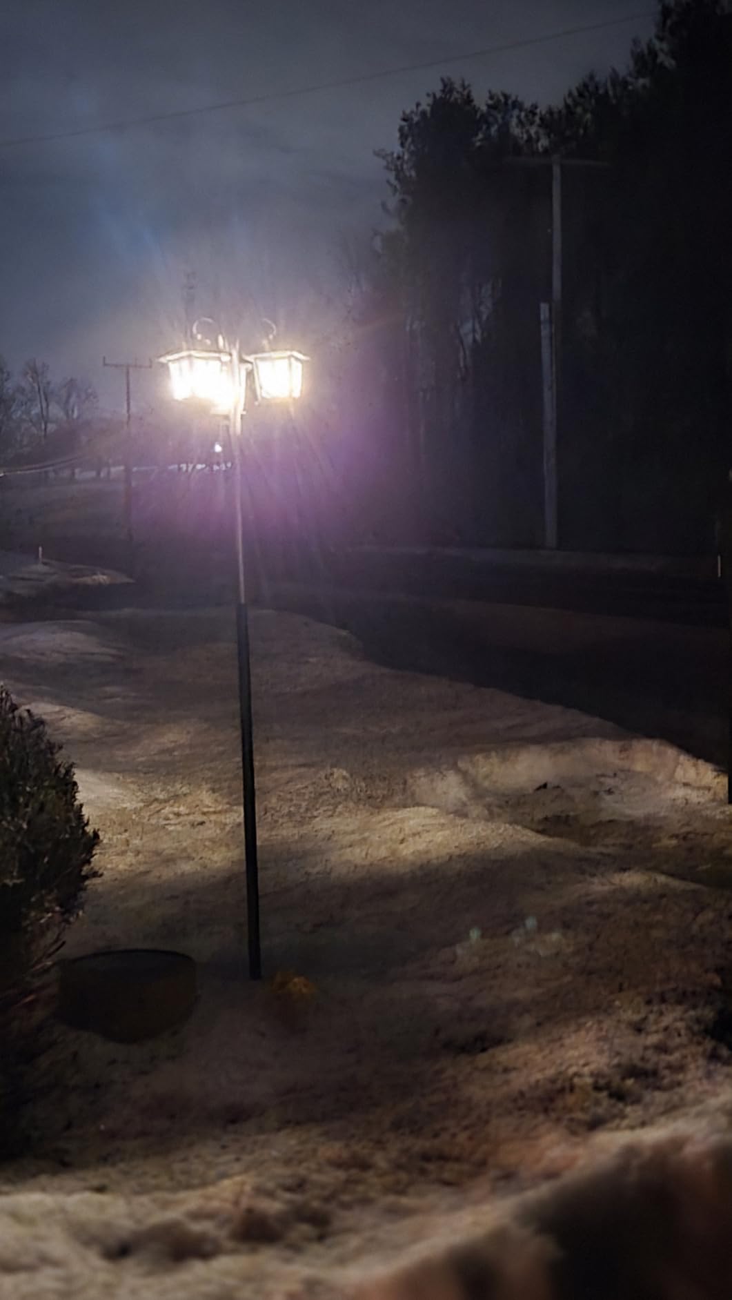 3-Head Solar Lamp Post Light, 73