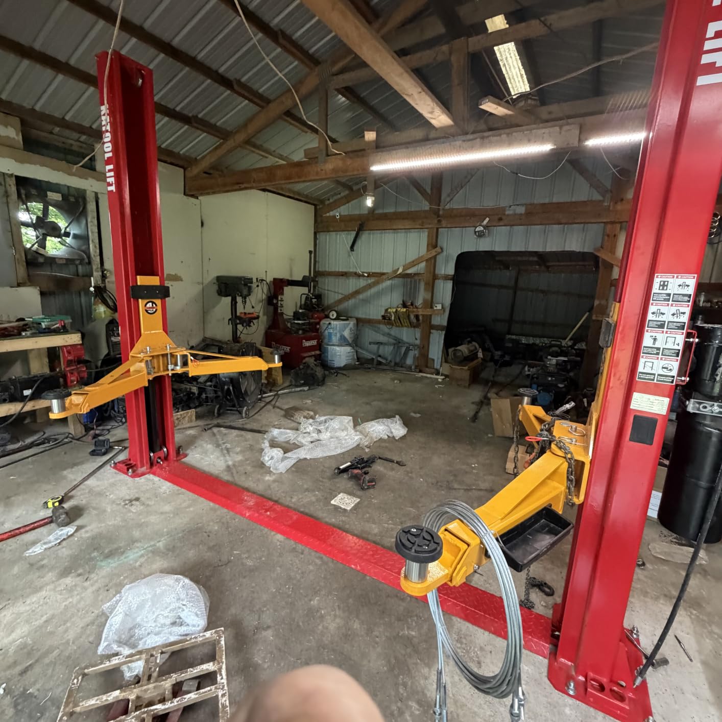 KATOOL 2 Post Lift 4.0HP 12000lbs Single Point Lock Release Car Lift customer photo 2