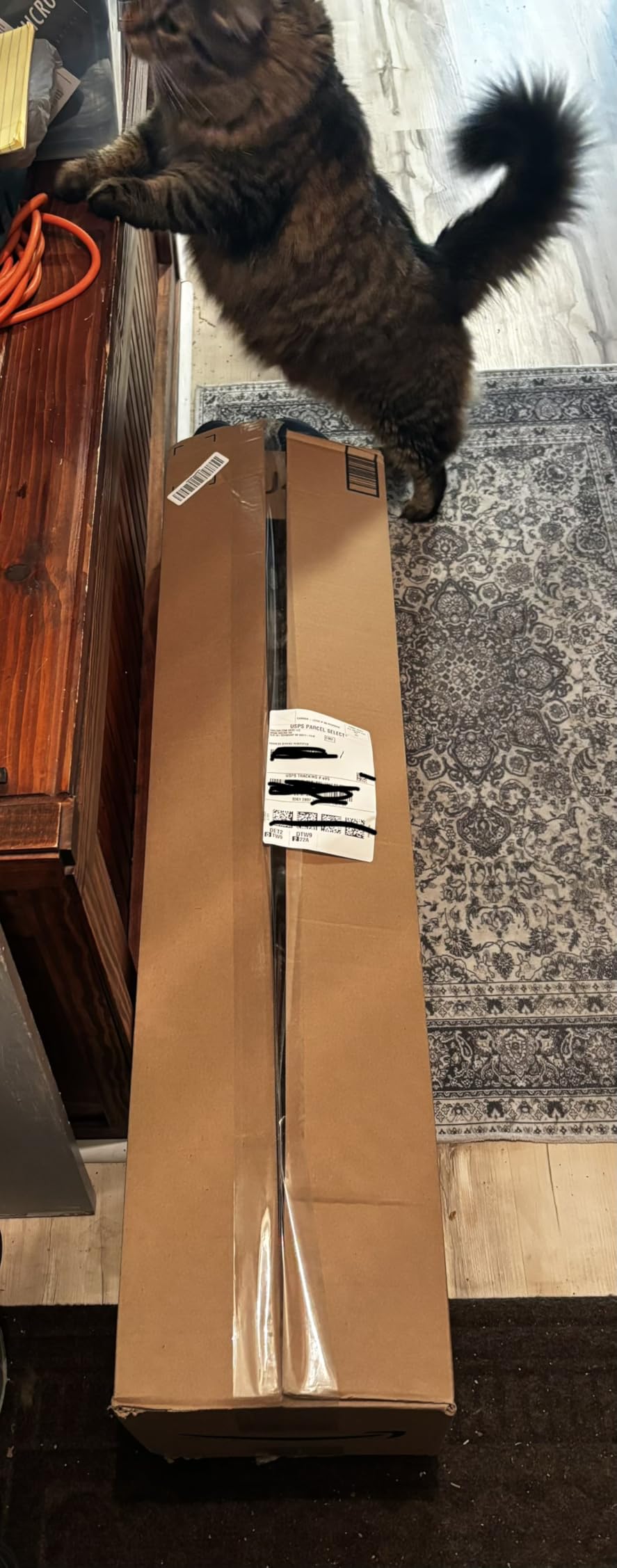 Hand Rails for Outdoor Steps, 2-5 Steps Wrought Iron Handrails for Outdoor Steps, Stair Railing for Porch, Home, Garden, Indoor, Staircase Handrails for Wooden, Cement, Brick, Marble (3 Steps) customer photo 2