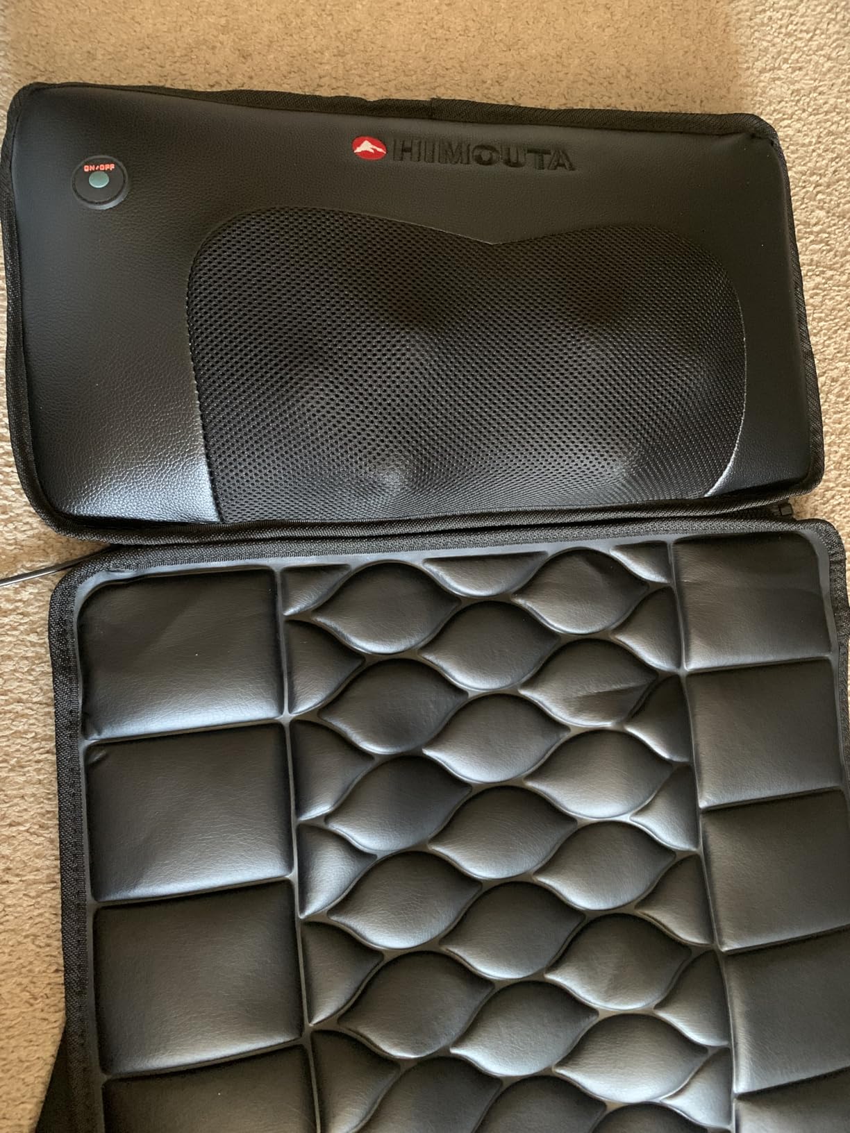Shiatsu Full Body Massage Mat with Heat, Detachable Massager Pad, 10 Vibrating Motors, Deep Tissue Pain Relief for Back, Neck & Legs - Relaxation at Home or Office, Fathers Day Dad Gifts customer photo 1