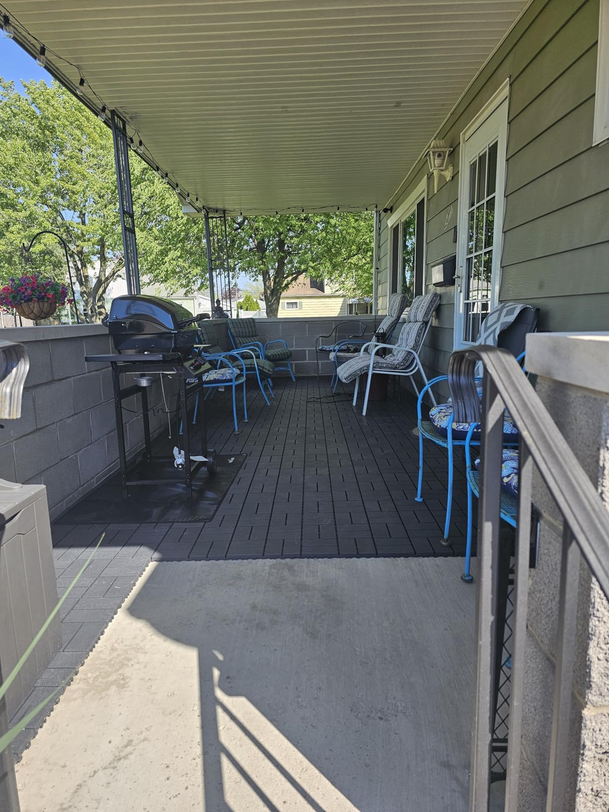 Interlocking Deck Tiles, EchoDeck Patio Deck Tiles, 44 Pack Deck Tiles Interlocking Outdoor All Weather, 12