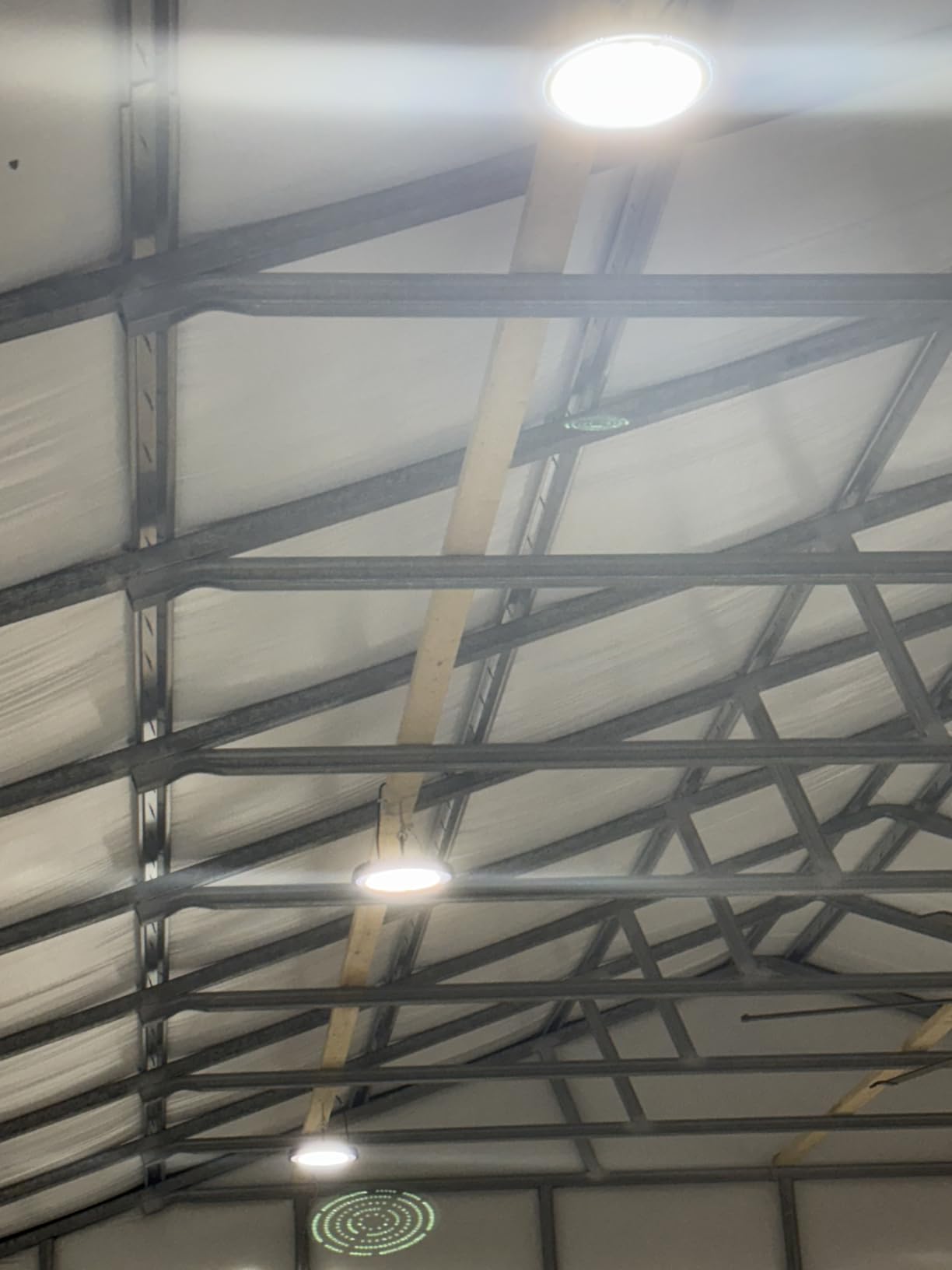 HYPERLITE UFO LED High Bay Light: 150W 19500LM High Bay LED Shop Lights with 6ft Plug - 6000K IP65 LED Warehouse Lights for Workshop Stadium Garage Lighting 6-Pack customer photo 2