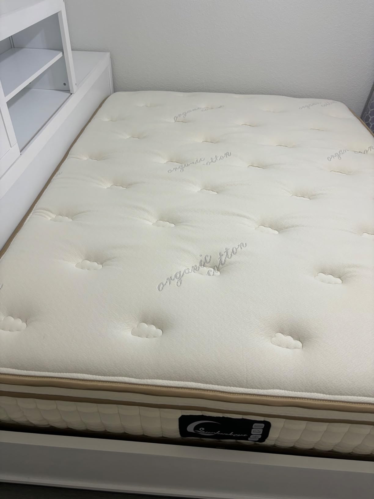 Organic Mattress King Size - 14 Inch Hybrid Mattress with Gel Foam Medium to Firm for Hot Sleepers, Edge Support customer photo 2