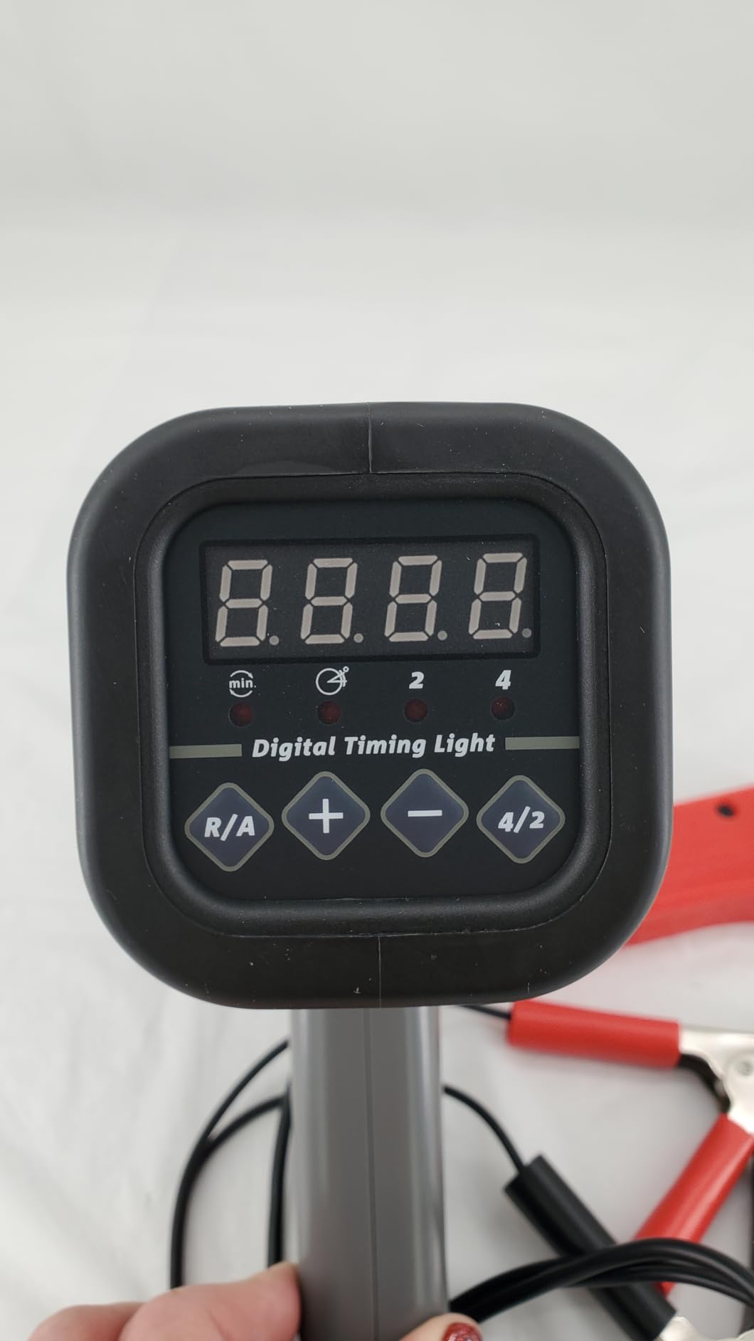 Digital Timing Light with Tachometer, 12V Ignition Timing Gun, Automotive Timing Light with Advance Angle, Xenon Timing Strobe Light, Inductive Clamp for 2 and 4 Stroke Engines customer photo 2