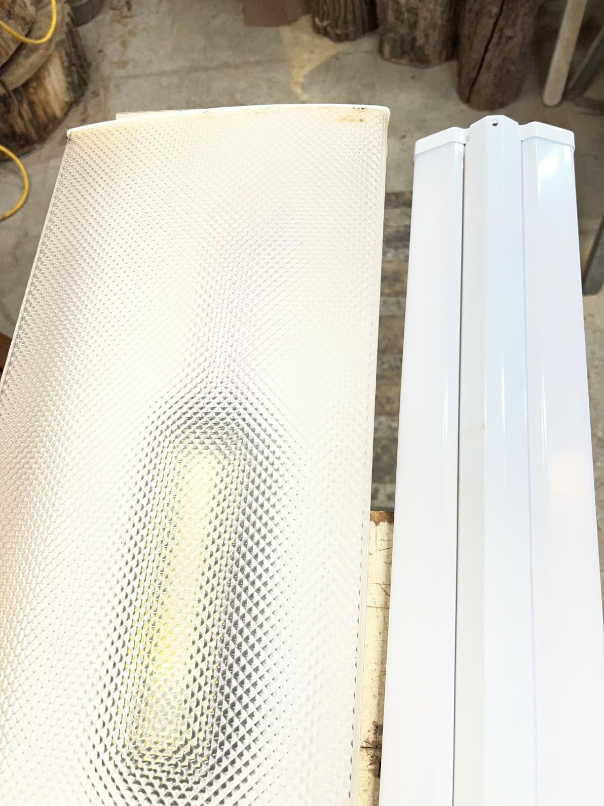 Amico 10 Pack 4FT LED Wraparound Light, 5CCT Selectable, 30/40/50W, 6500LM | 3500K/4000K/5000K/6000K/6500K, Super Bright Fluorescent Fixture, 4 Foot Flush Mount Office Ceiling Light for Kitchen Garage customer photo 2