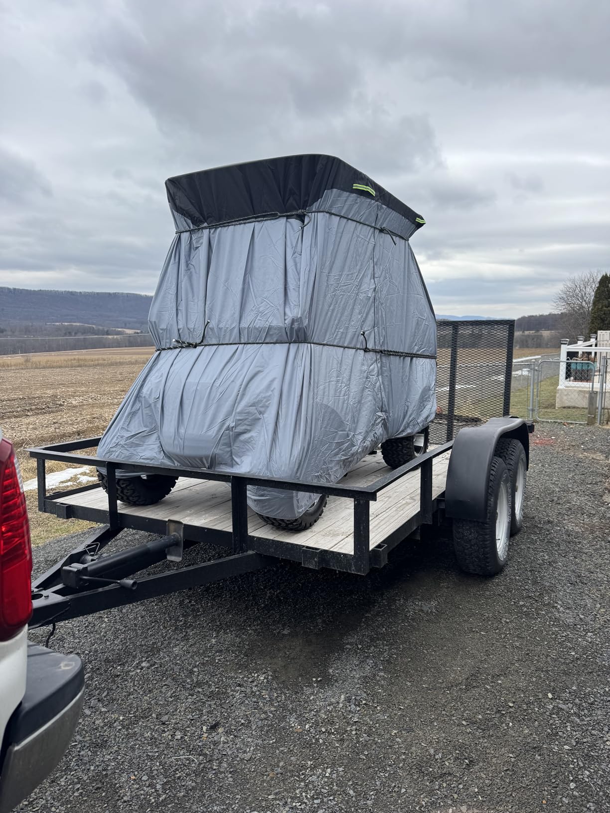 Ultra Thick 900D+600D Golf Cart Cover 2/4/6 Passenger | Waterproof Cover Universal Fit for Yamaha, Honda, Club Car, EZGO with Large Storage & Toss Bag for All Weather Protection customer photo 1