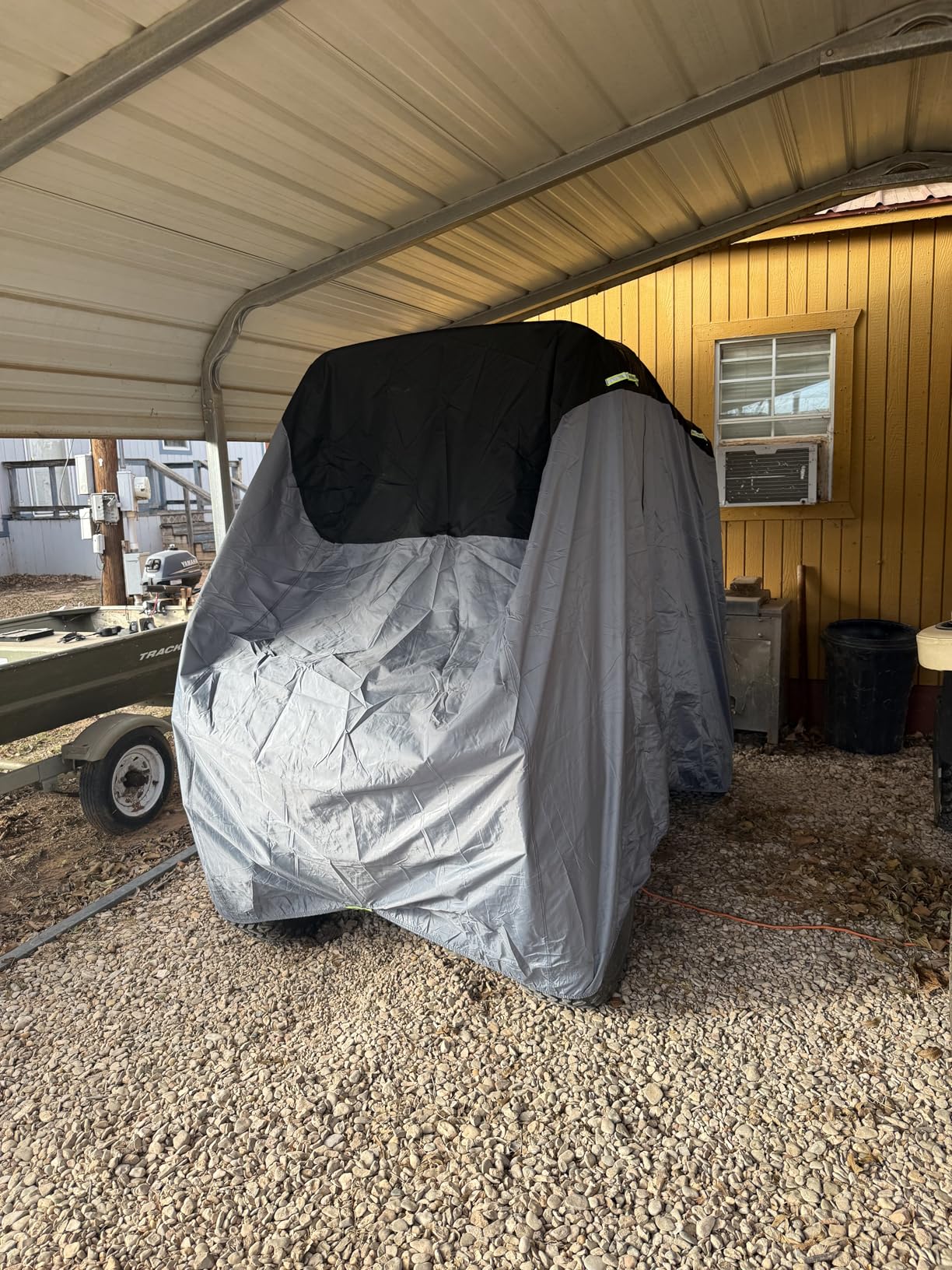 Ultra Thick 900D+600D Golf Cart Cover 2/4/6 Passenger | Waterproof Cover Universal Fit for Yamaha, Honda, Club Car, EZGO with Large Storage & Toss Bag for All Weather Protection customer photo 2