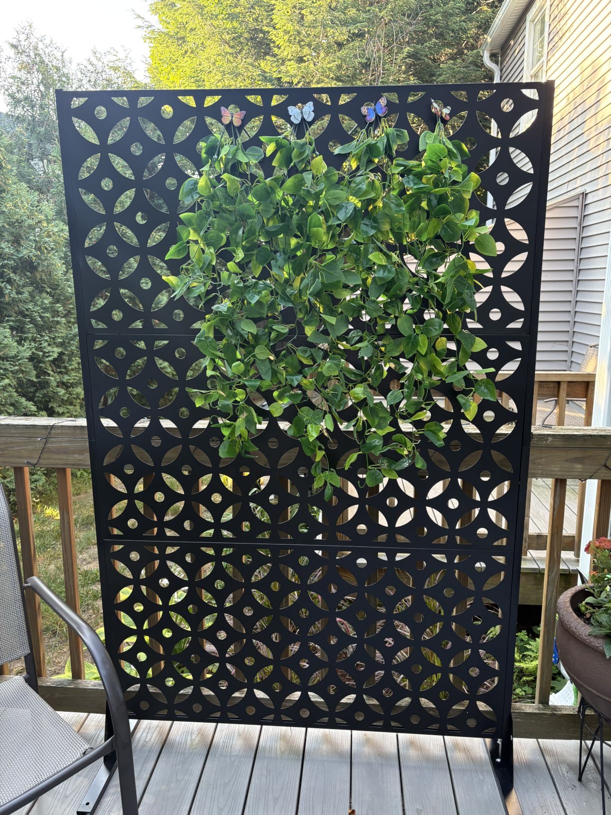 Metal Outdoor Privacy Screen Freestanding Privacy Screens, 72