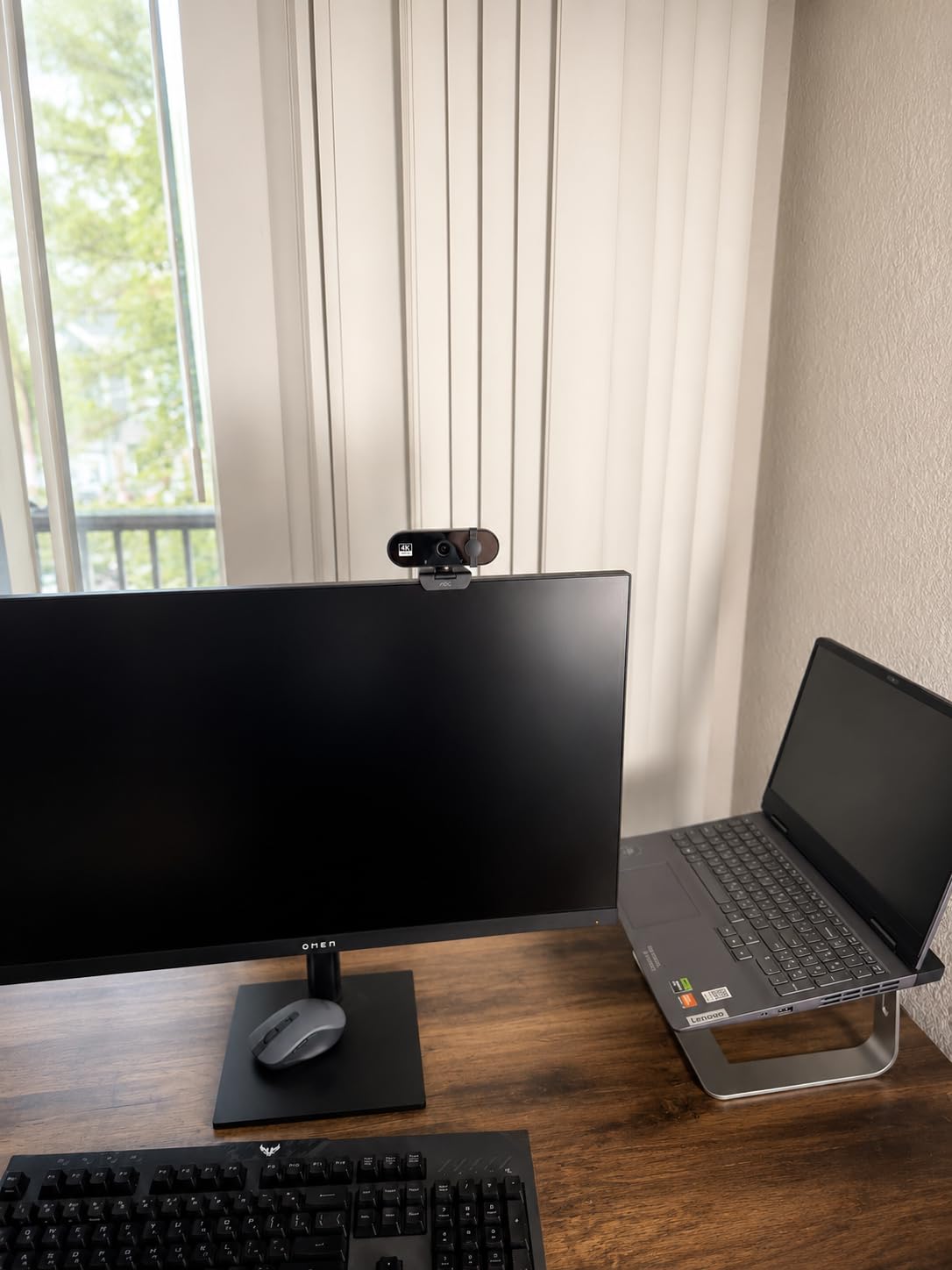 AOC 4k Webcam for PC with Microphone, Computer Camera with Noise Cancellation, Privacy Cover, 99 FOV, Plug Play USB Webcam for Streaming, Conferencing, Zoom, Skype, Facetime, Laptop, PC, Skype customer photo 1