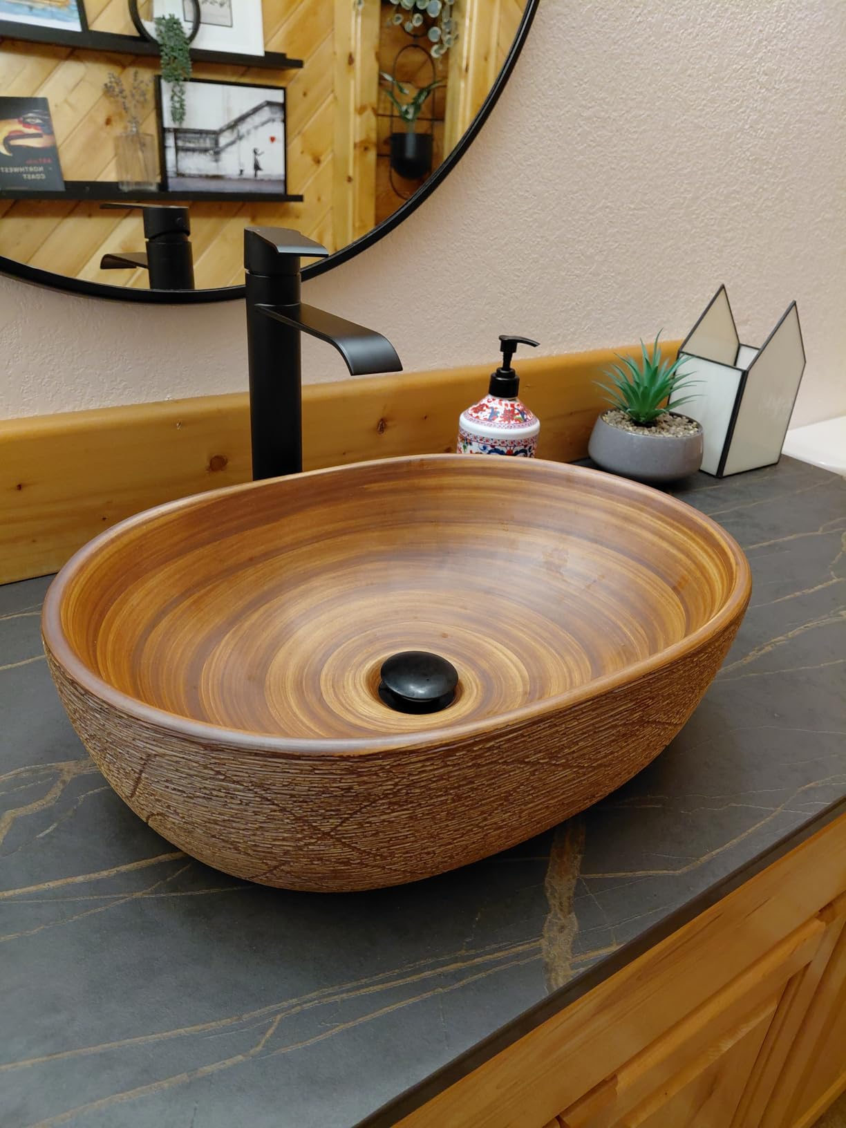 Homary Bathroom Vessel Sink, 18.82