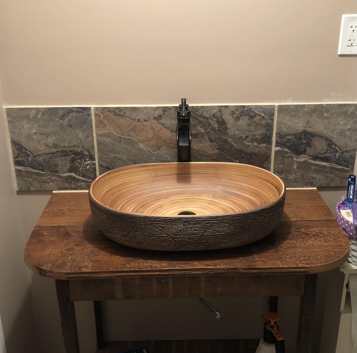 Homary Bathroom Vessel Sink, 18.82