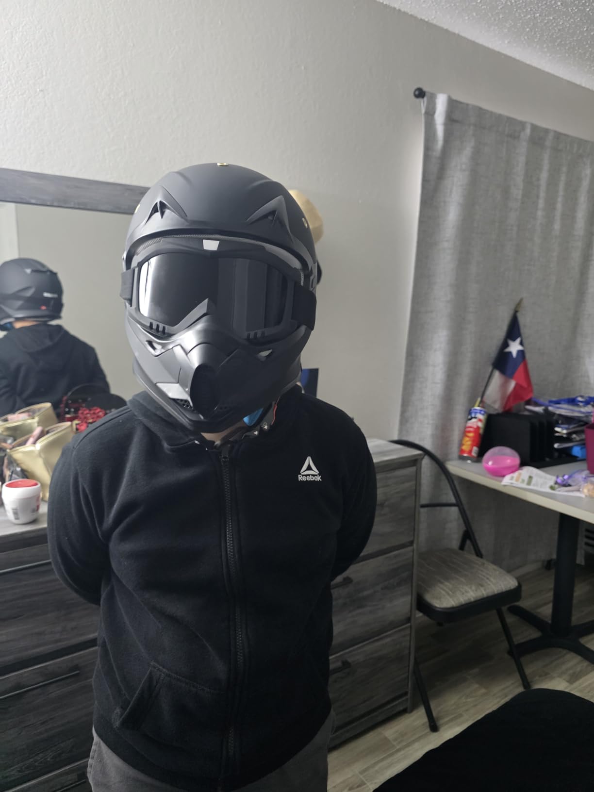 Kids Dirt Bike Helmets Youth ATV Helmet, Kids Motocross Helmet DOT Approved | Full Face Riding Gear Set with Goggles, Gloves & Visor for Teens customer photo 2