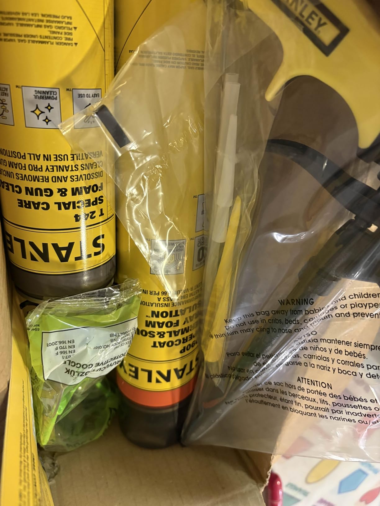STANLEY F 994C Supercoat Canister Spray Foam Insulation Kit (600 Board Feet) - Class A Fire Rated Closed Cell Two Component Foam Sealant - 15 ft Hose, Gun, & Safety Gear Included customer photo 2