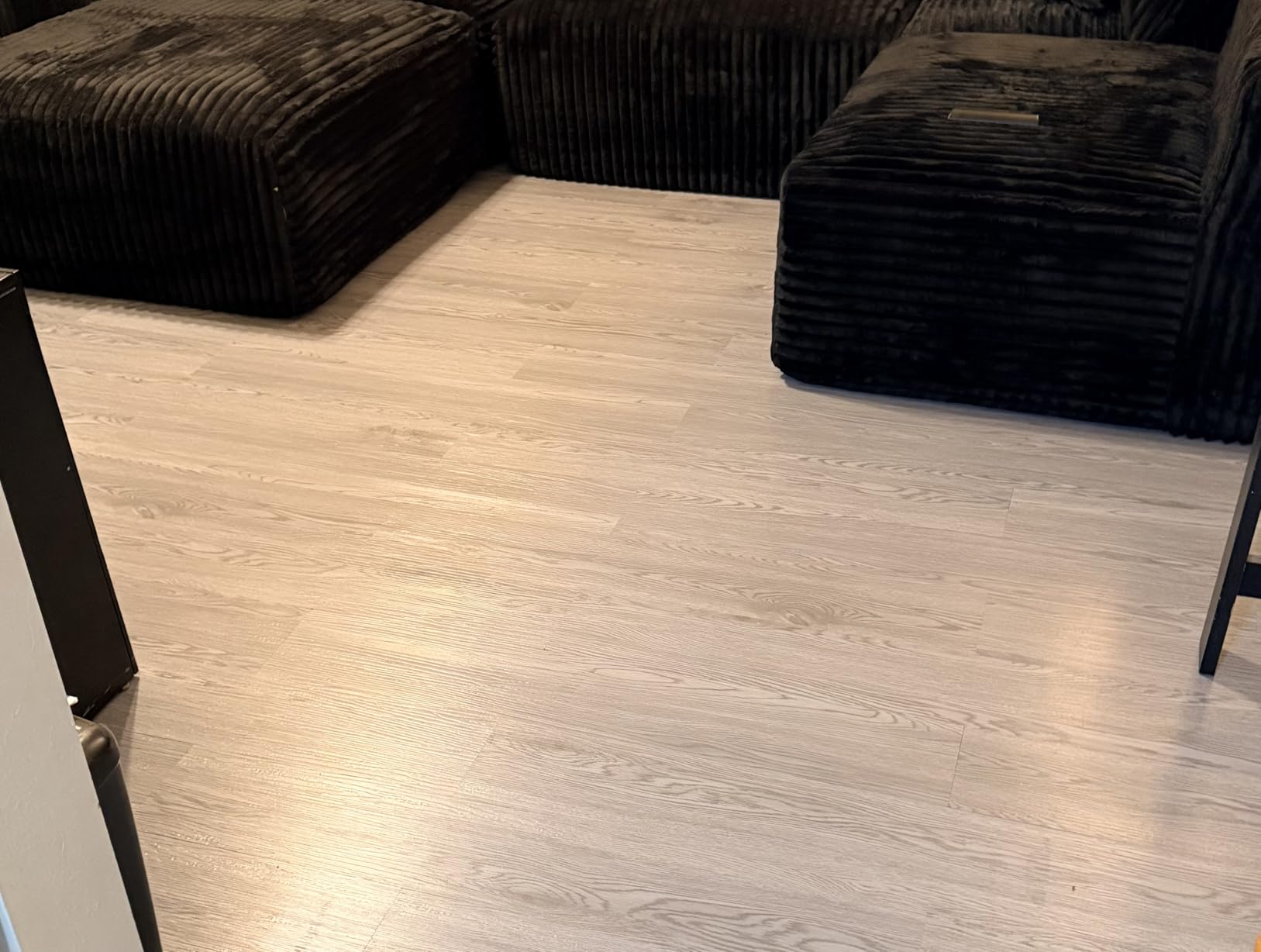 DEXDE Peel and Stick Vinyl Plank Flooring, 36-Pack 54 Sq.Ft Waterproof | Self-Adhesive Vinyl Floor Tiles Natural Wood Grain Texture Heavy Duty for Kitchen, Bathroom, RV & DIY Home Decor, Warm Brown customer photo 1