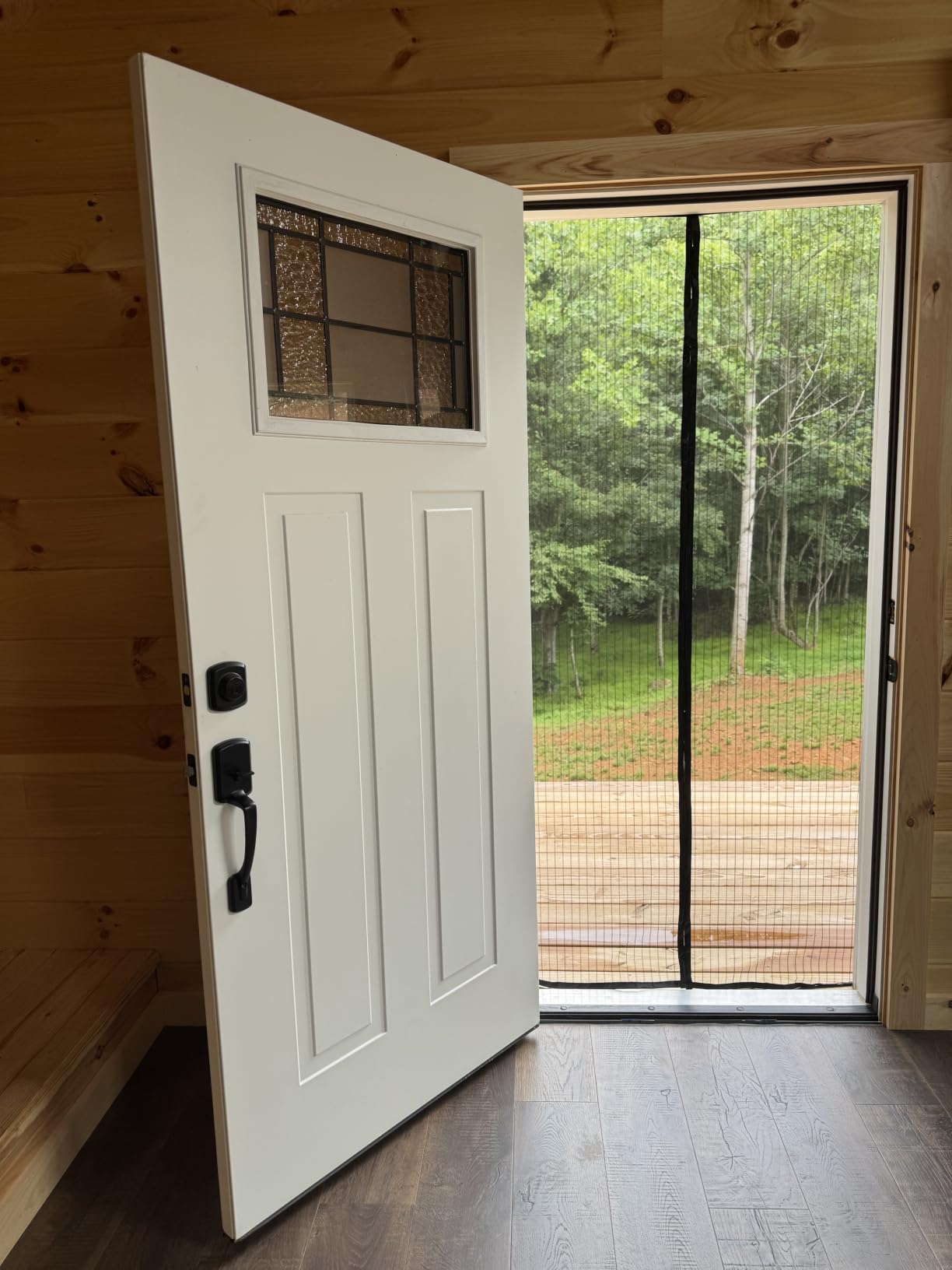 METAONLY Magnetic Screen Door Mesh, Works for Patio, Sliding Door, Keeps Bug Mosquito Out, Fresh Air Flow, Fits 36