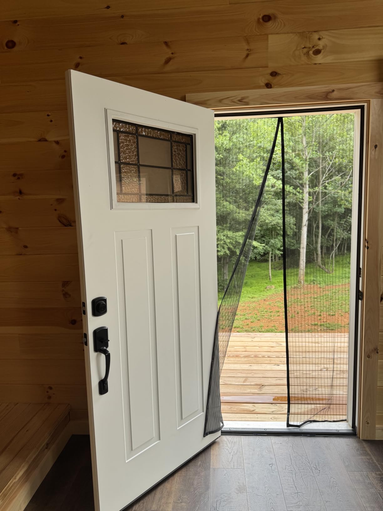 METAONLY Magnetic Screen Door Mesh, Works for Patio, Sliding Door, Keeps Bug Mosquito Out, Fresh Air Flow, Fits 36