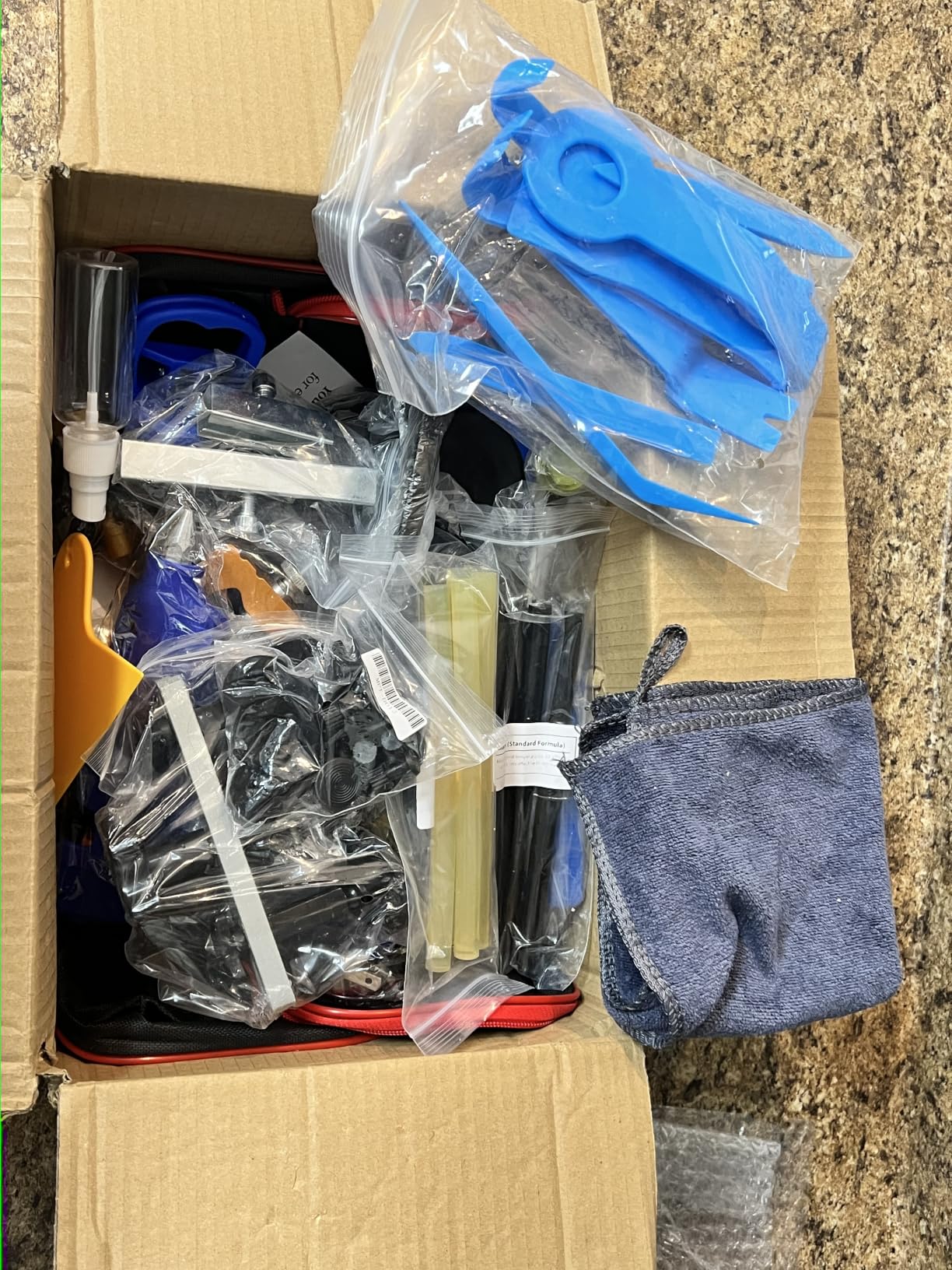 139PCS Dent Puller Kit, Paintless Dent Removal Kit, Car Dent Repair Kit with Metal Dent Lifter, Bridge Puller, T-Slide Hammer, Professional PDR Tools for dents, dings, creases and Hail Damage customer photo 1