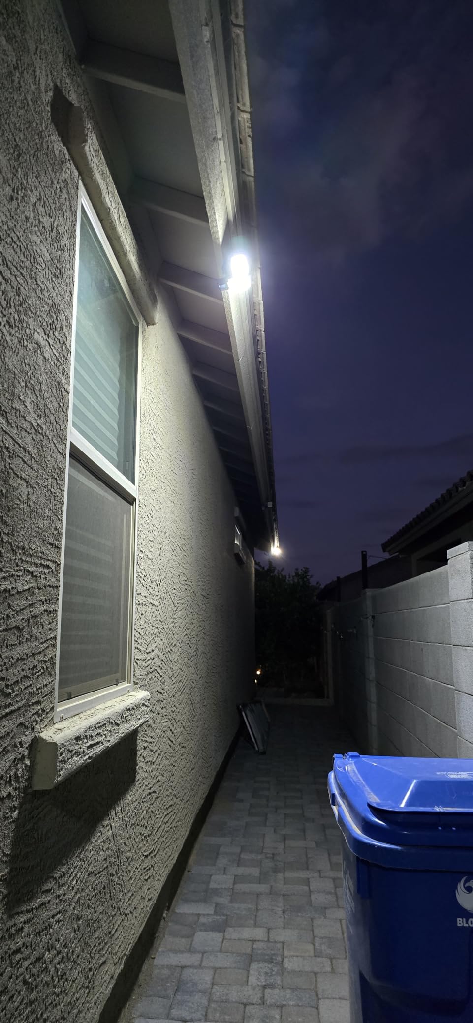 6000LM Solar Lights Outdoor, 4 Heads Motion Sensor Outdoor Lights, Solar Flood Lights for Yard House Outside Garage, IP65 Waterproof, 3 Modes, Easy Install (2 Pack) customer photo 2