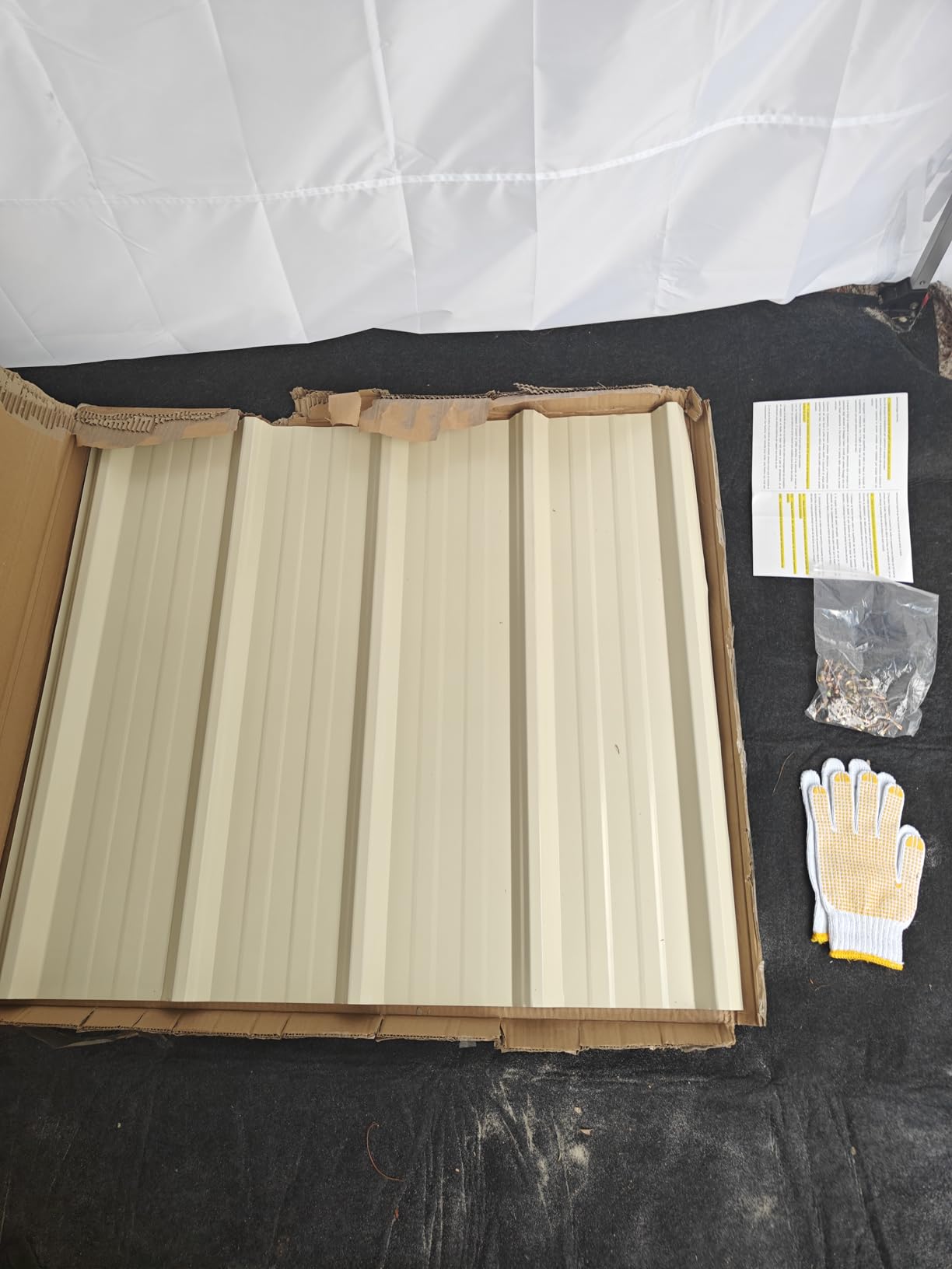 Corrugated Metal Roof Panels, Galvanized Steel Waterproof | Extra-Wide Coverage 72