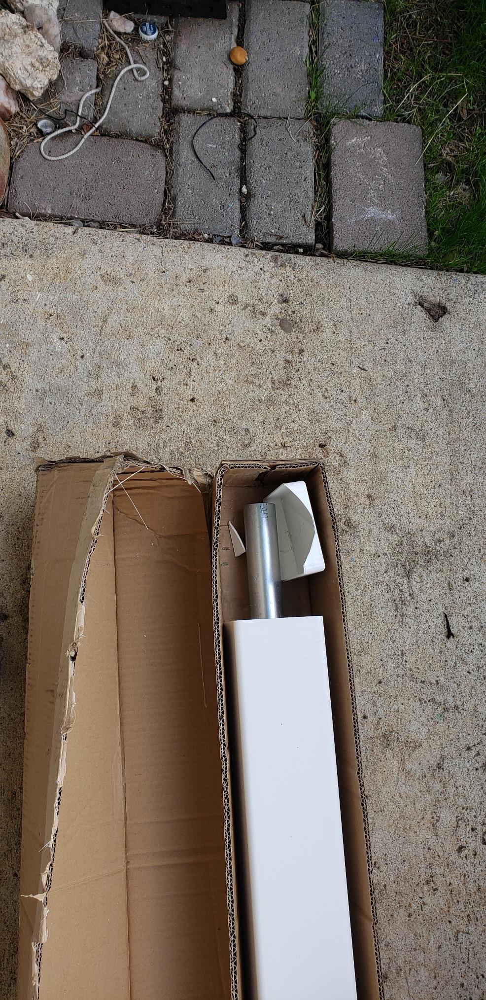 WamBam 6ft White Vinyl Finishing Post | No Dig, Steel Pipe Anchor, for Cambridge Fence, BL19112 customer photo 2
