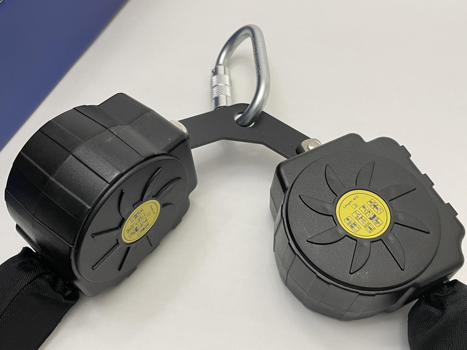 Fall Protection Retractable Lanyard - 6FT Dual Leg Self Retracting Lifelin | Dual Aluminum Hooks, Shock Absorber, for Roofing and Construction, OSHA & ANSI Compliant customer photo 1