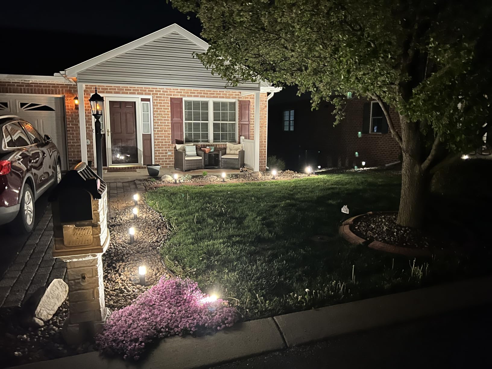 SUNVIE 3W Low Voltage Landscape Lighting Spot Lights with Connectors 8Pack | Waterproof Low Voltage Spotlight 3000K Warm White Outdoor LED Landscape Lights for Yard Garden House Tree Wall customer photo 1