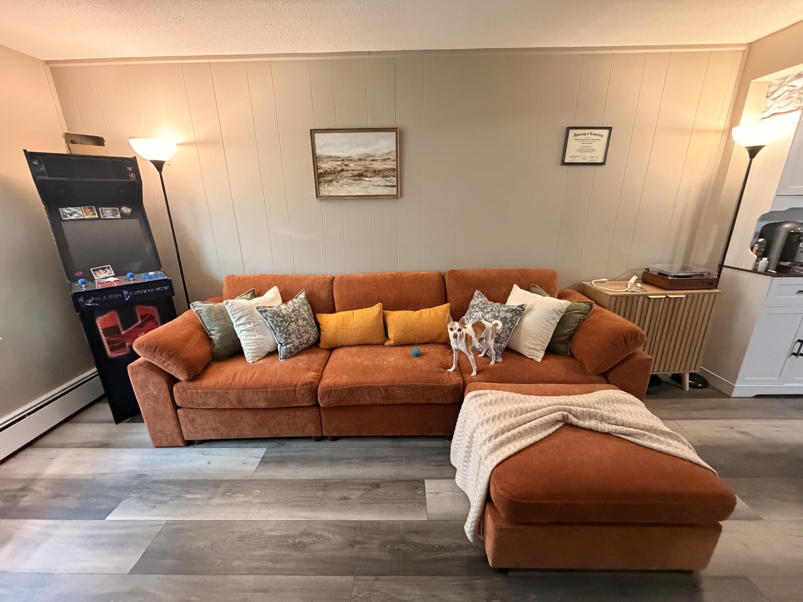 EASE MOOSE Oversized L Shaped Sectional Modular Sofa, Large U Shaped Sectional Couch Wide Deep Seat Modular Cloud Couch for Big Spaces Living Room customer photo 2