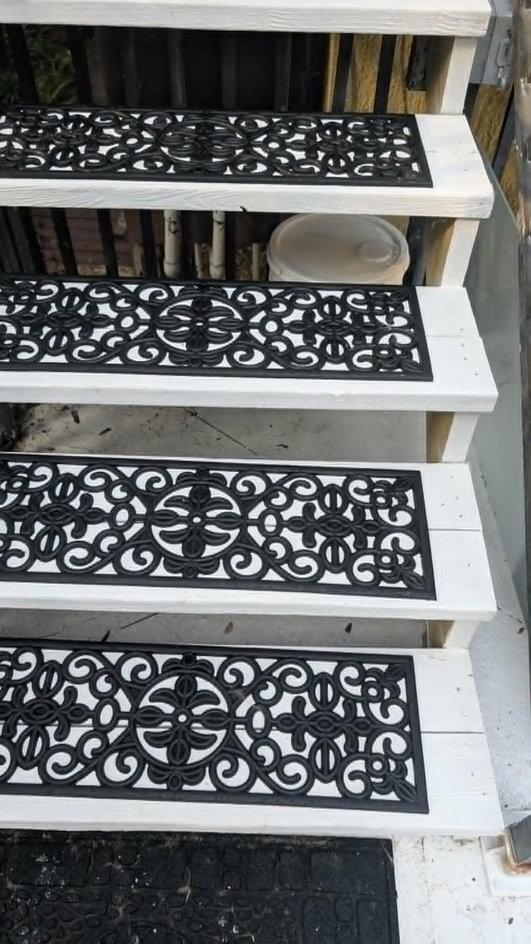 Ottomanson Non Slip Stair Treads Indoor - Peel and Stick Carpet Stair Treads for Wooden Stairs, Self Adhesive Anti Slip Stair Pads for Kids & Pets - 7.9