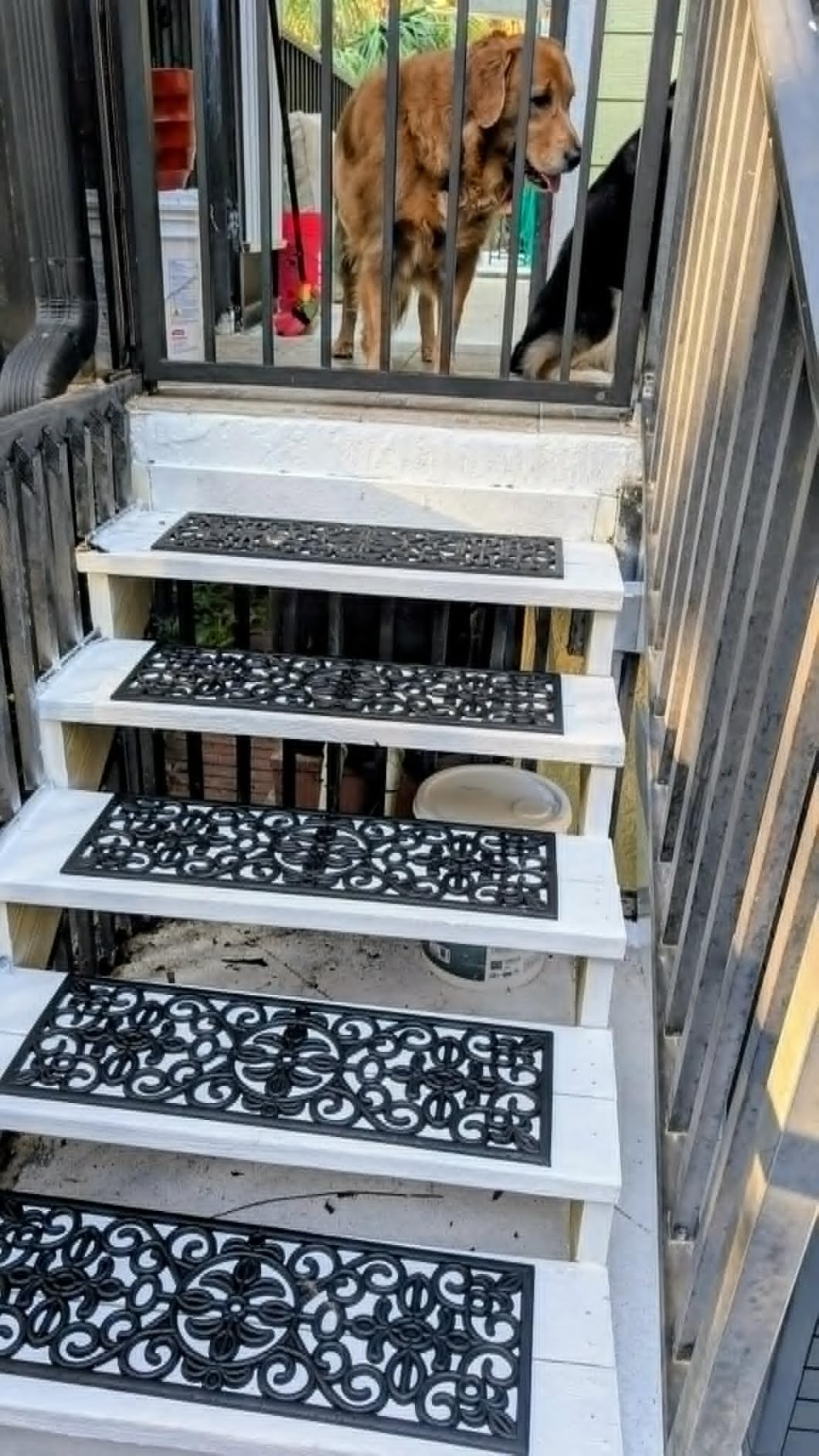 Ottomanson Non Slip Stair Treads Indoor - Peel and Stick Carpet Stair Treads for Wooden Stairs, Self Adhesive Anti Slip Stair Pads for Kids & Pets - 7.9
