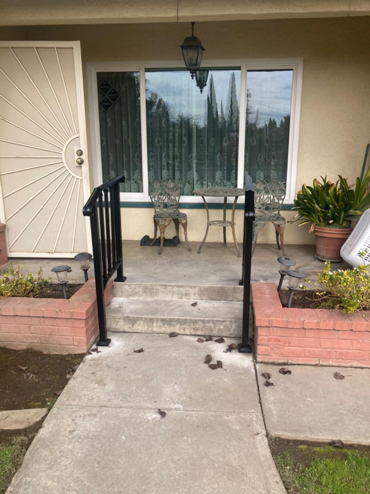 Metty Metal 5Ft W x 36in H Level Deck Railing Kit, Textured Black AAMA2604 Powder Coat, IBC Certified Guard Rail customer photo 2